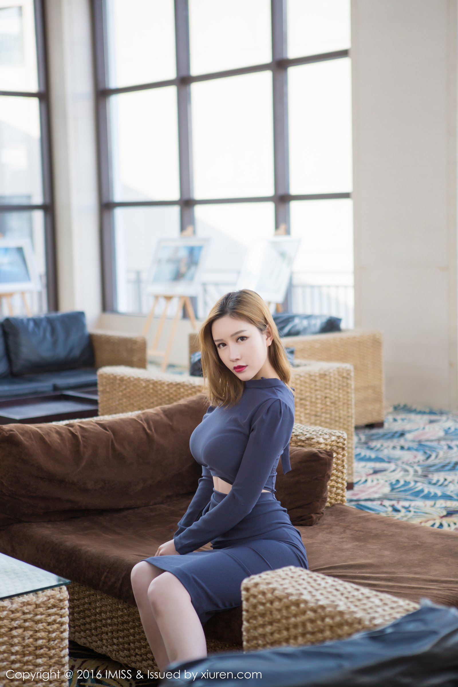 《爱蜜社 于姬 制服写真 VOL.063》第6张，模特于姬，爱蜜社，制服主题，全套73张