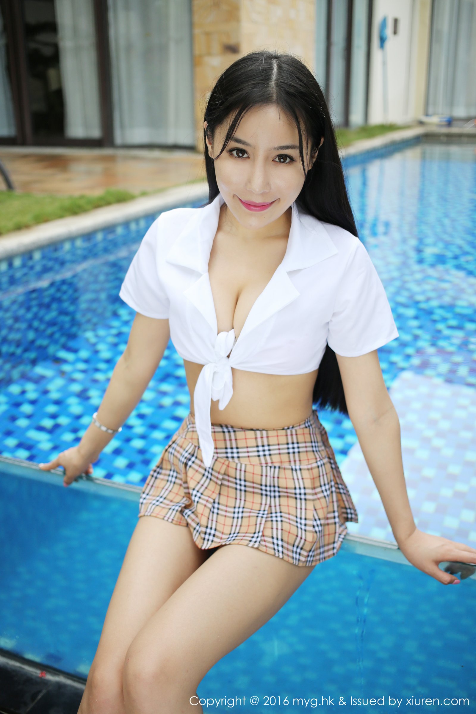 《mygirl 田芯娜 制服写真 VOL.190》第42张,模特田芯娜,mygirl,制服主题,全套54张