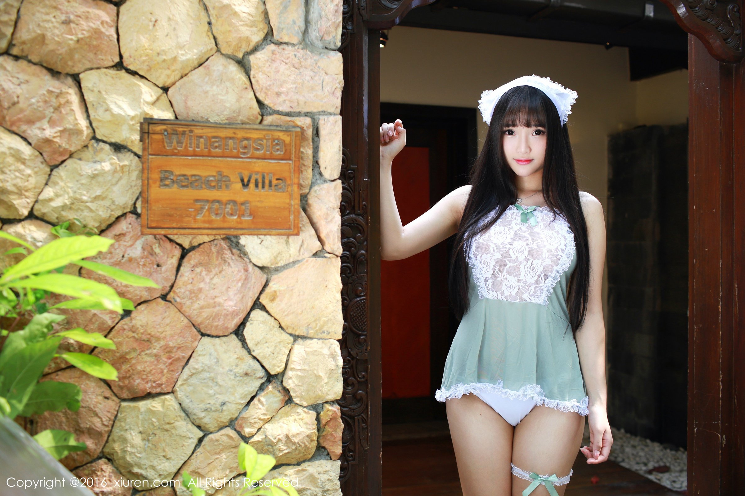 《秀人网 夏瑶baby(baby) 女仆写真》第5张,模特夏瑶baby(baby),秀人网,女仆主题,全套52张