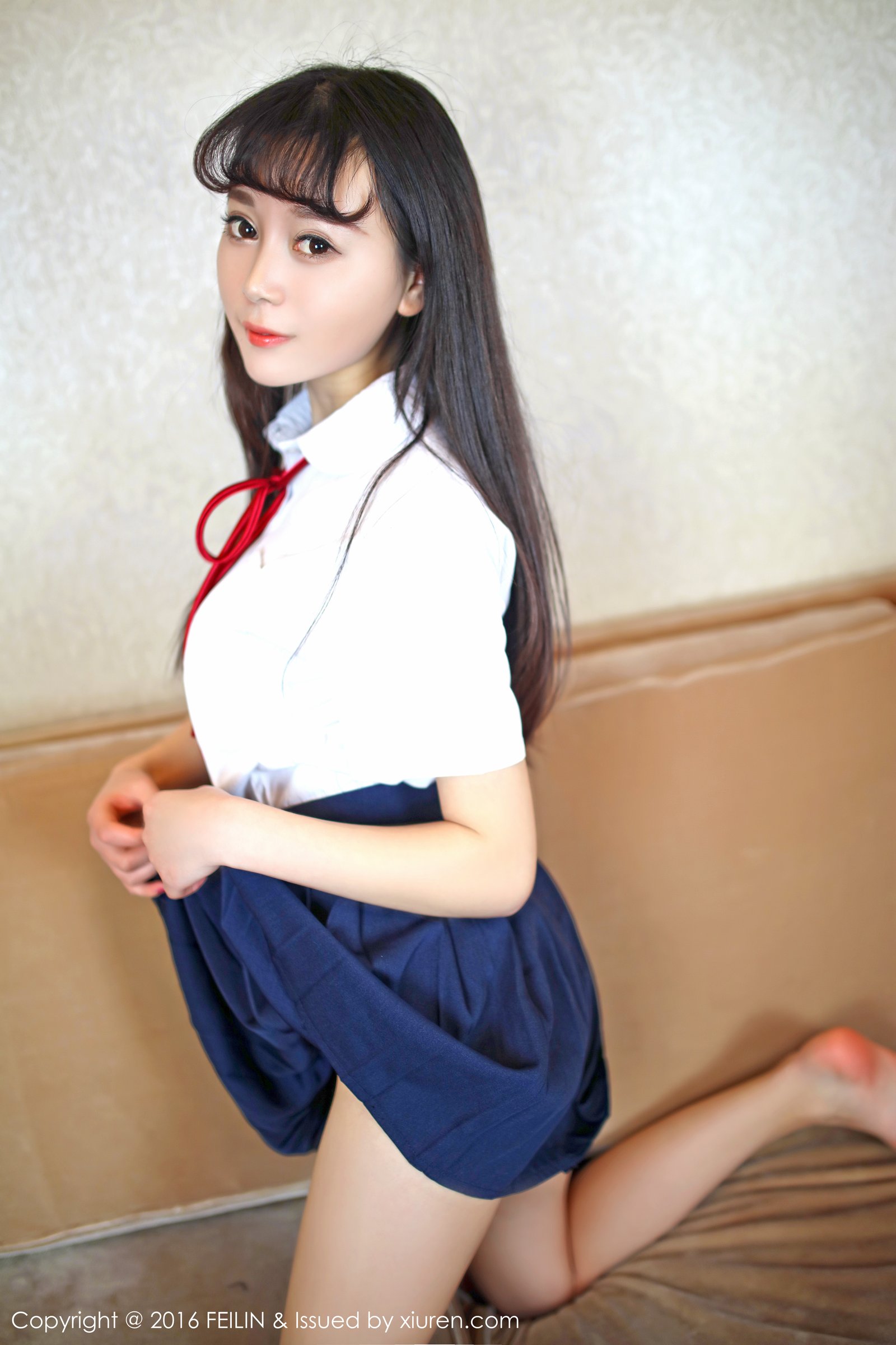 《feilin 赵小米Kitty 制服写真 VOL.031》第2张,模特赵小米Kitty,feilin,制服主题,全套57张