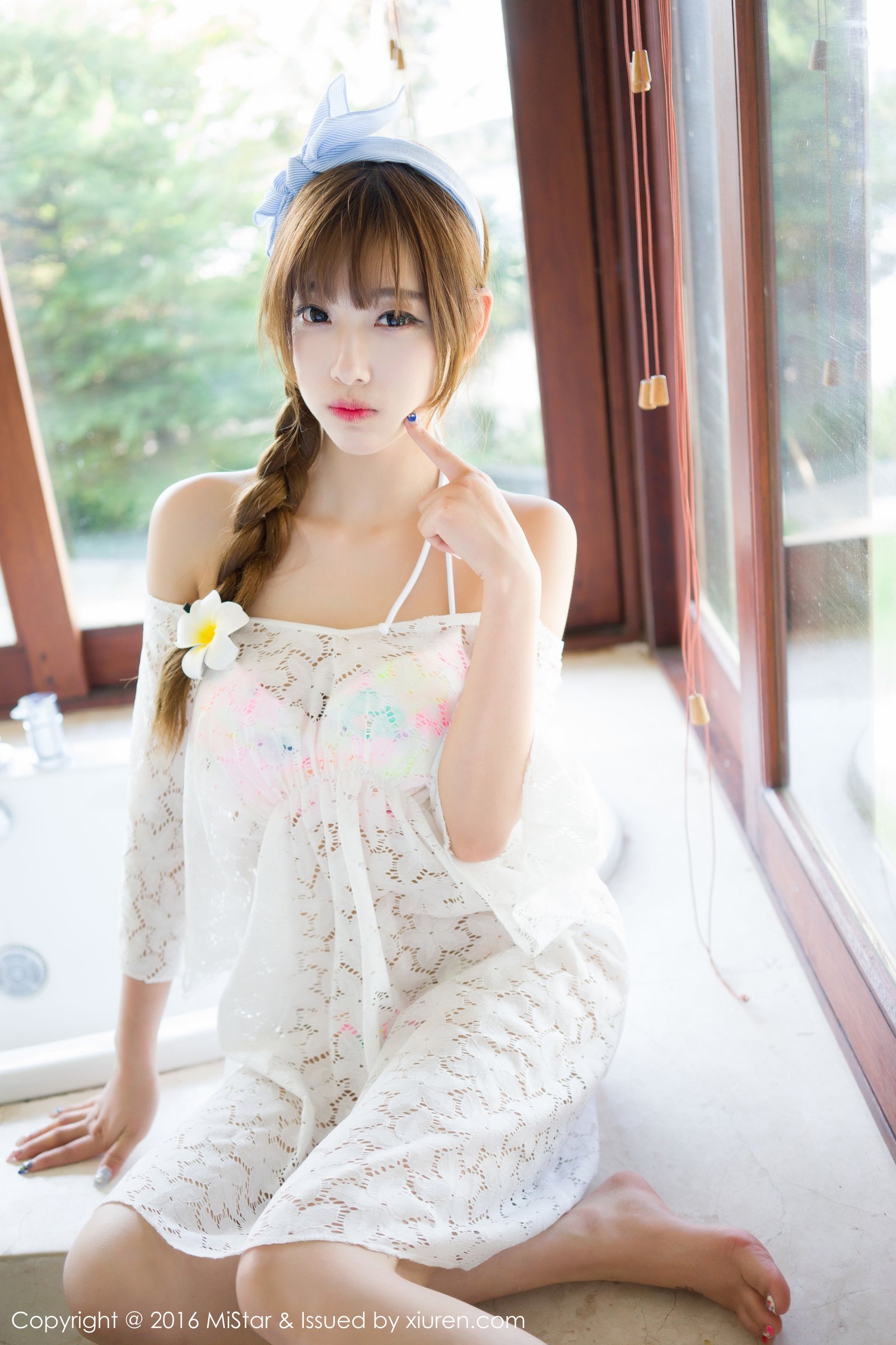 《mistar 杨晨晨 制服写真 VOL.104》第2张，模特杨晨晨，mistar，制服主题，全套55张