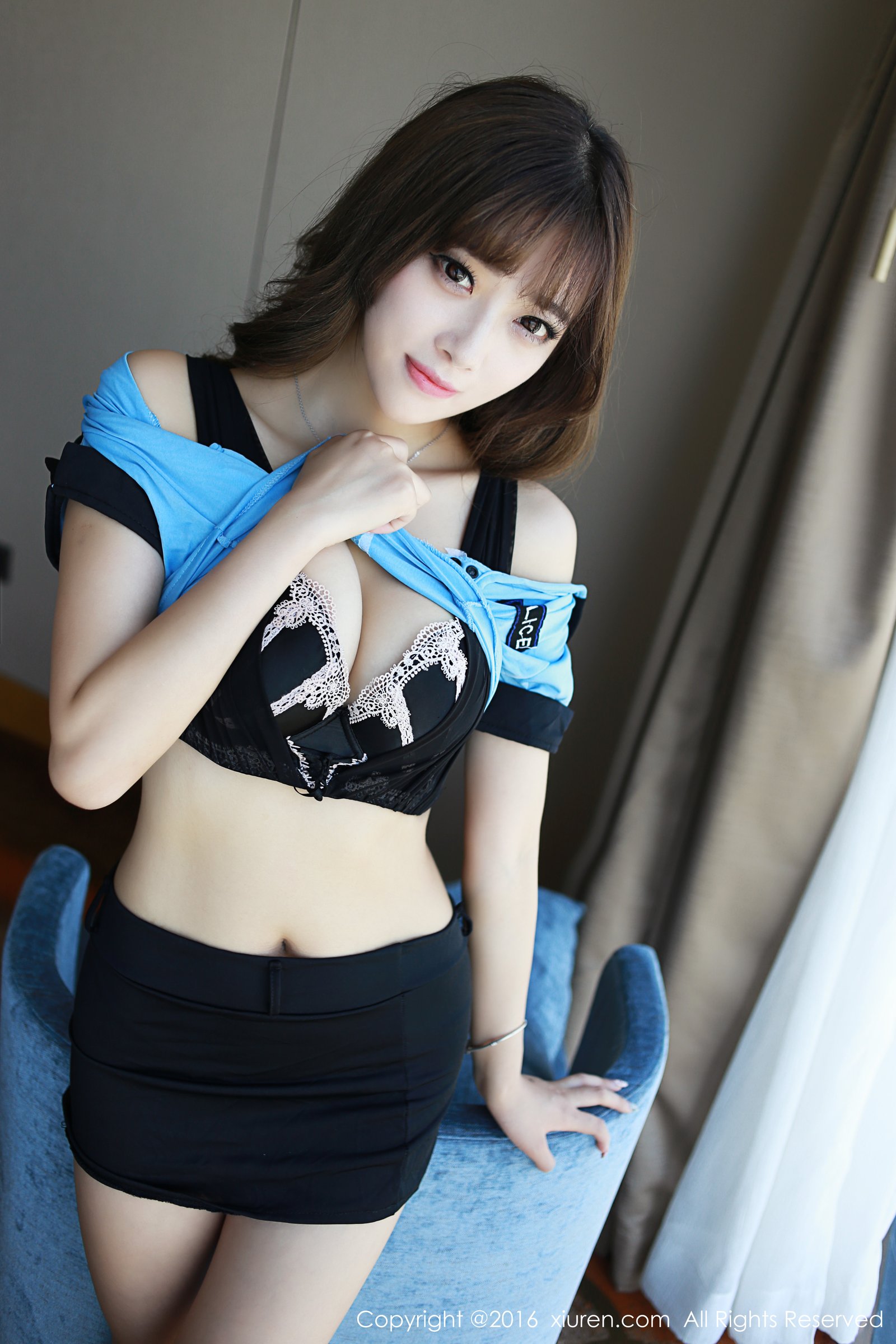 《秀人网 杨晨晨 制服写真》第42张,模特杨晨晨,秀人网,制服主题,全套52张
