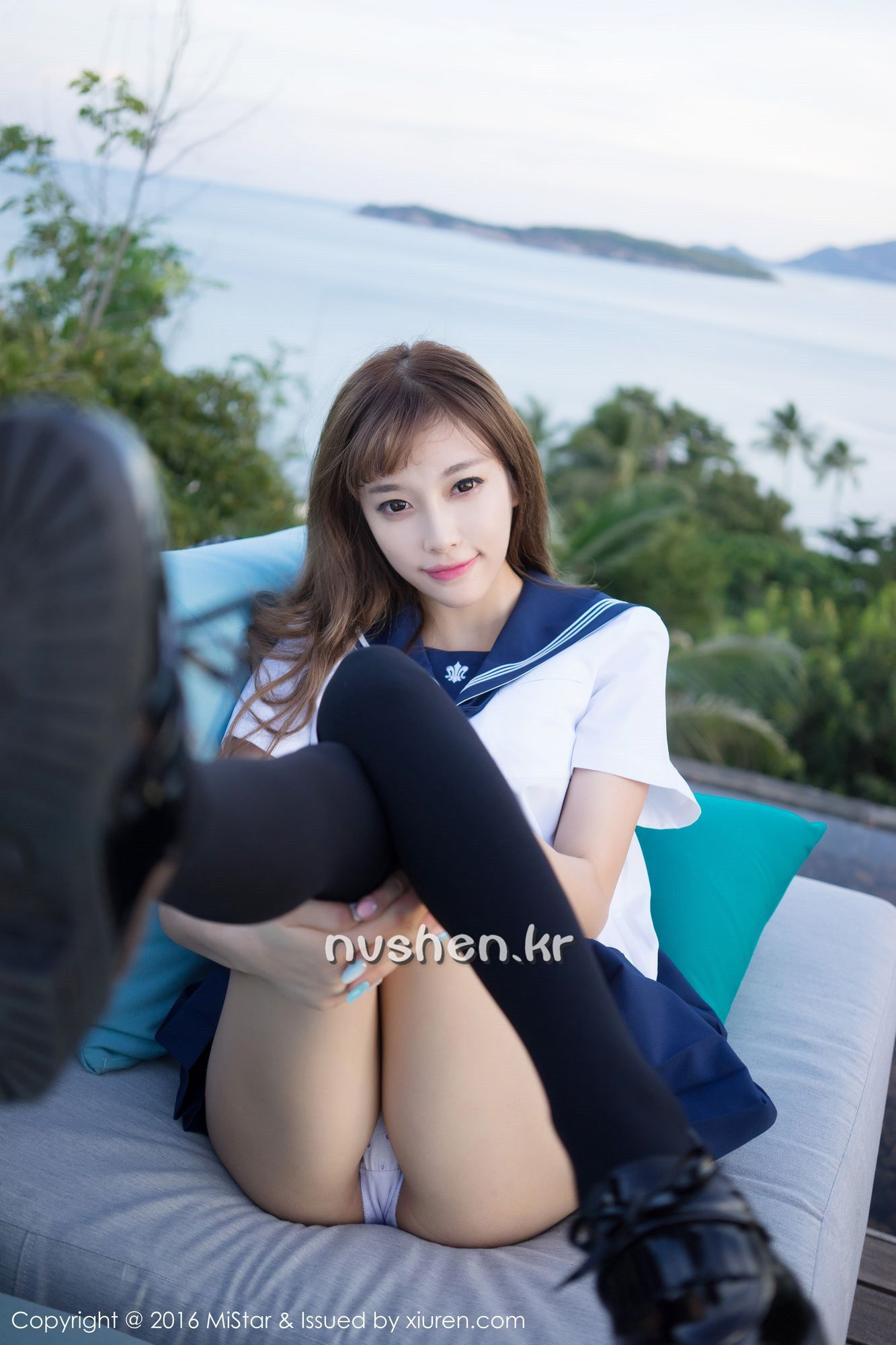 《mistar 杨晨晨 制服写真 VOL.134》第55张，模特杨晨晨，mistar，制服主题，全套55张