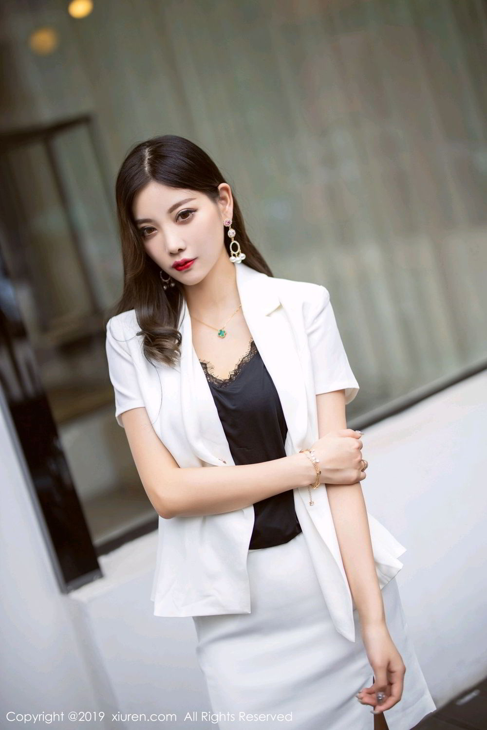 《秀人网 杨晨晨 制服写真》第10张,模特杨晨晨,秀人网,制服主题,全套90张