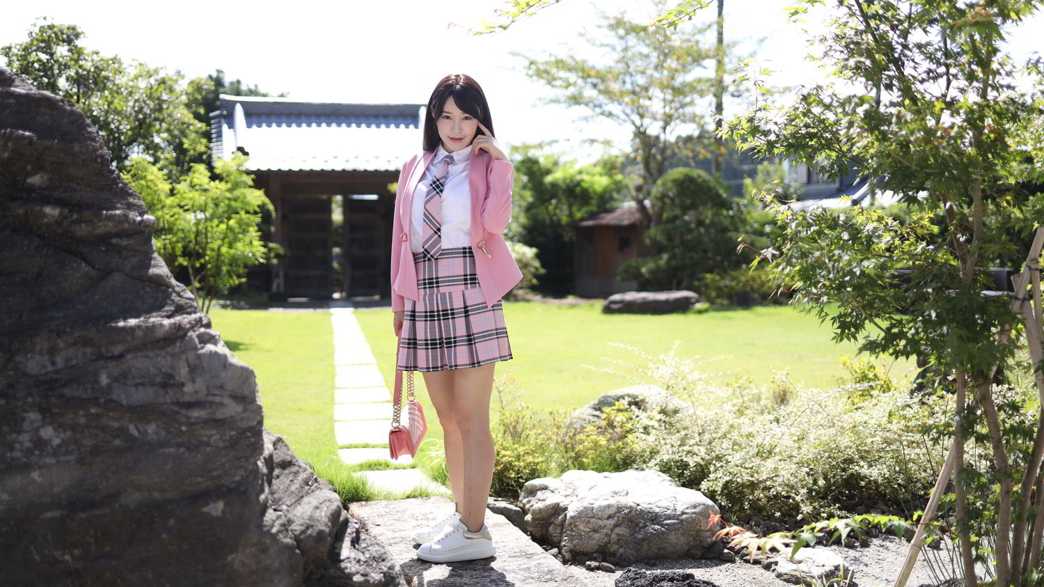《MyGirl 朱可(barbie可儿) 制服写真 VOL.389》第51张，模特朱可(barbie可儿)，mygirl，制服主题，全套100张