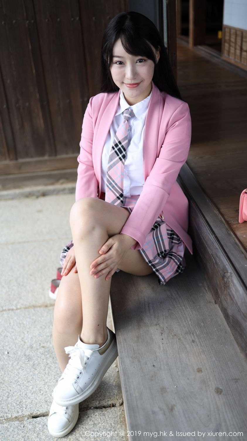 《MyGirl 朱可(barbie可儿) 制服写真 VOL.389》第58张,模特朱可(barbie可儿),mygirl,制服主题,全套100张