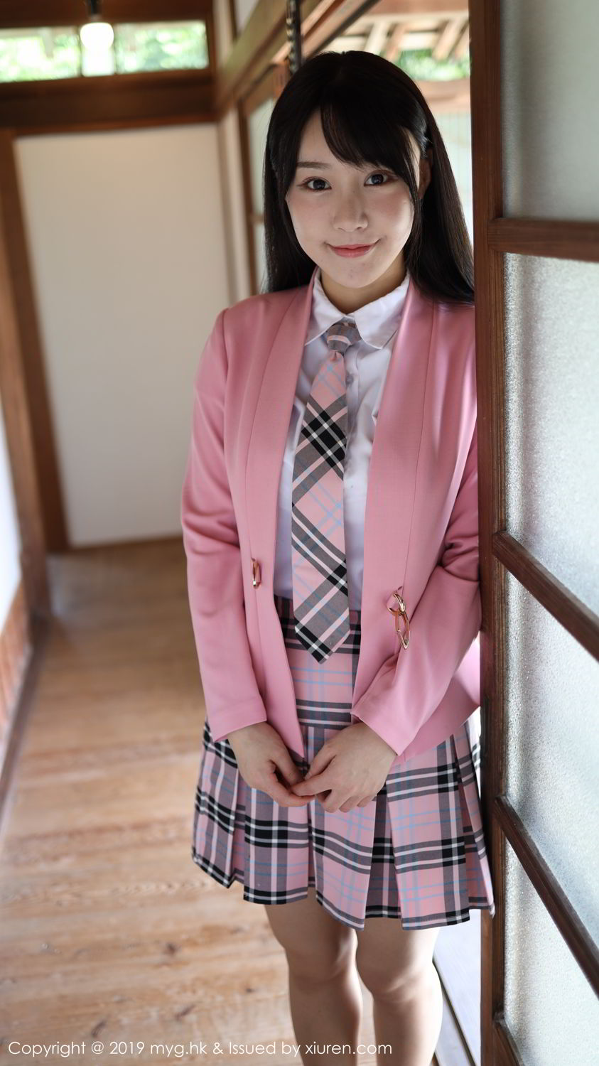 《MyGirl 朱可(barbie可儿) 制服写真 VOL.389》第80张,模特朱可(barbie可儿),mygirl,制服主题,全套100张