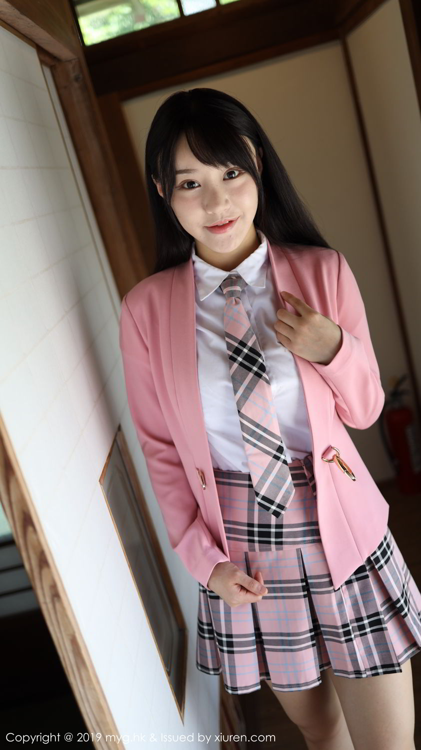 《MyGirl 朱可(barbie可儿) 制服写真 VOL.389》第86张,模特朱可(barbie可儿),mygirl,制服主题,全套100张