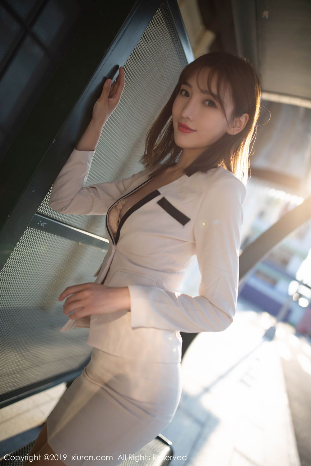 《秀人网 陆萱萱(Lu Xuan Xuan) 制服写真》第2张,模特陆萱萱(Lu Xuan Xuan),秀人网,制服主题,全套76张