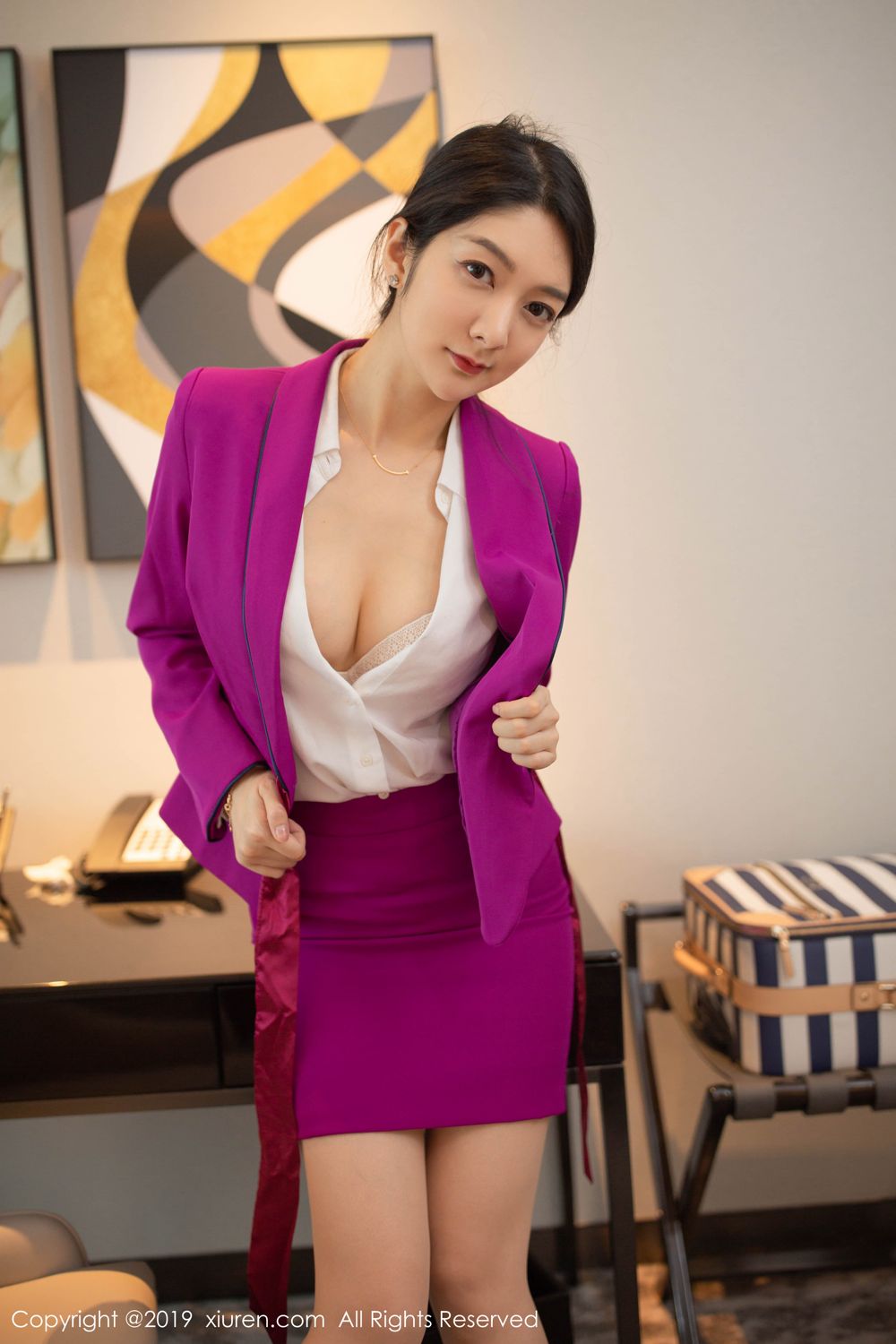《秀人网 小琪(desertrmb) 制服写真》第25张,模特小琪(desertrmb),秀人网,制服主题,全套99张
