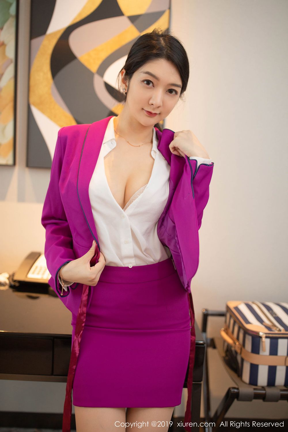 《秀人网 小琪(desertrmb) 制服写真》第26张,模特小琪(desertrmb),秀人网,制服主题,全套99张