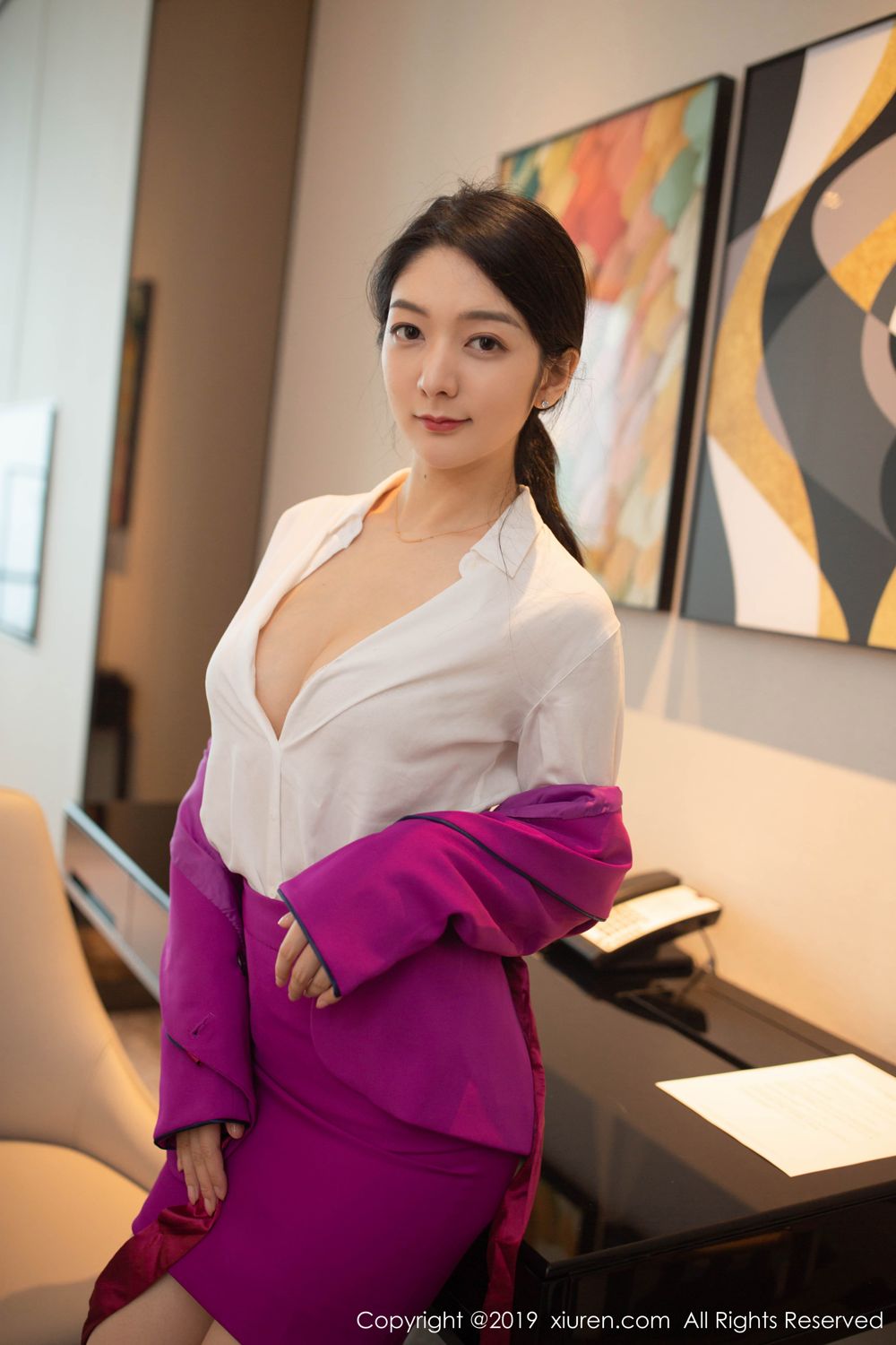 《秀人网 小琪(desertrmb) 制服写真》第27张,模特小琪(desertrmb),秀人网,制服主题,全套99张