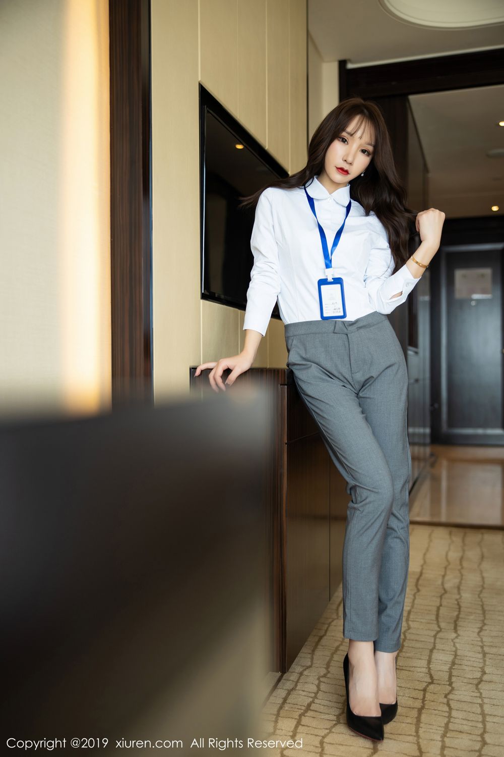 《秀人网 周于希dummy(Dummy Zhou) 制服写真》第27张,模特周于希dummy(Dummy Zhou),秀人网,制服主题,全套100张