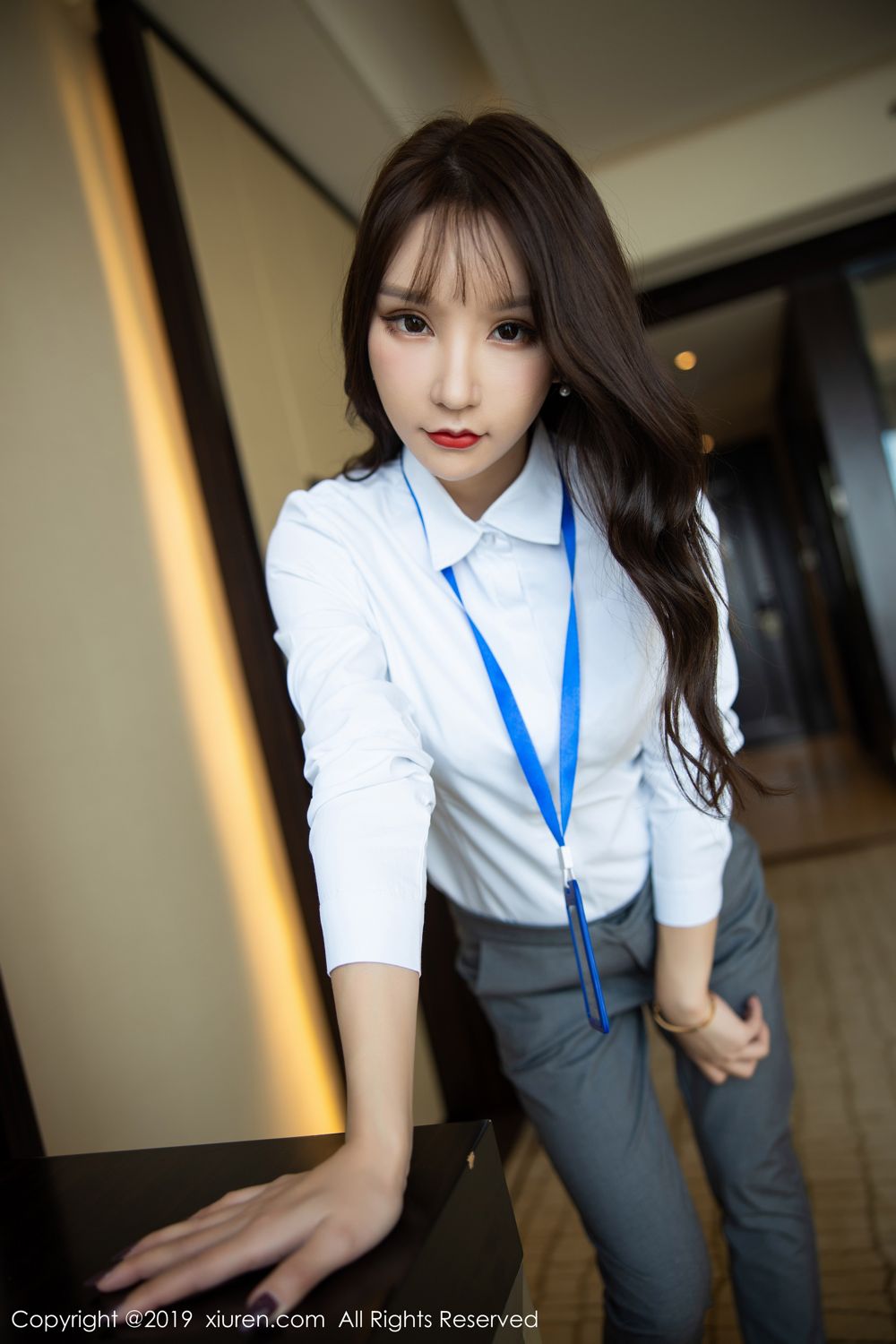 《秀人网 周于希dummy(Dummy Zhou) 制服写真》第28张,模特周于希dummy(Dummy Zhou),秀人网,制服主题,全套100张