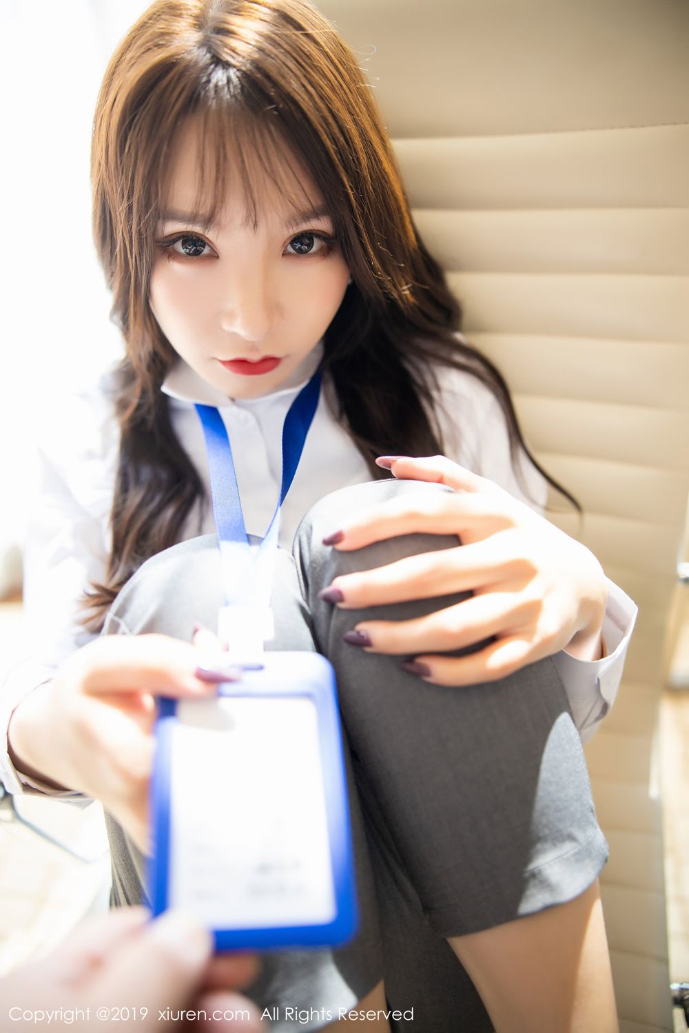 《秀人网 周于希dummy(Dummy Zhou) 制服写真》第47张，模特周于希dummy(Dummy Zhou)，秀人网，制服主题，全套100张
