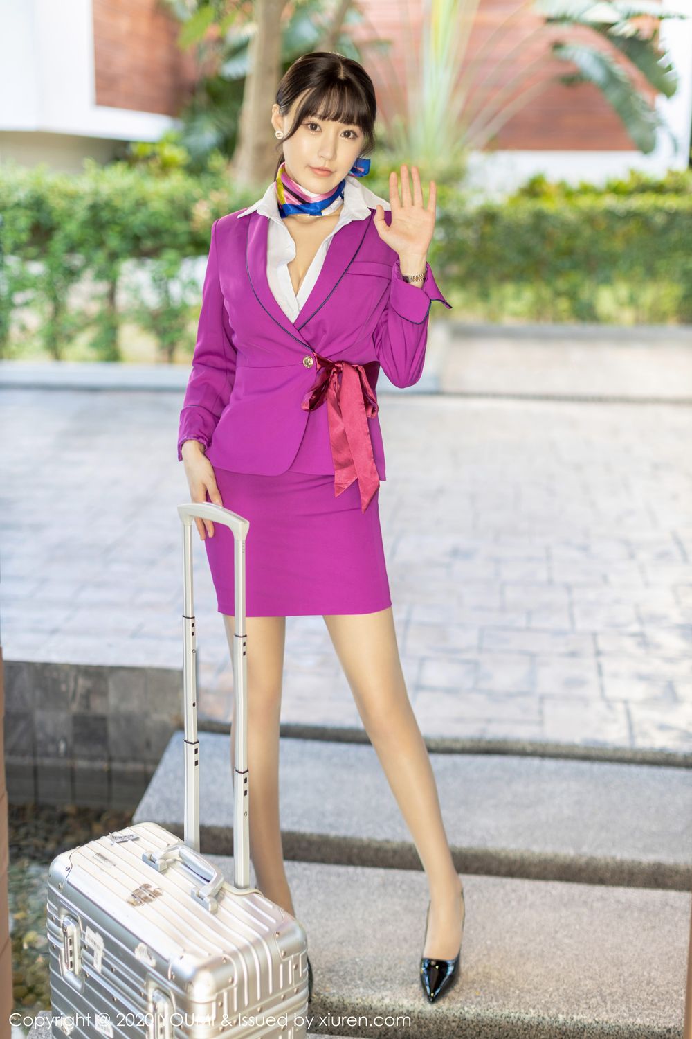 《尤蜜荟 朱可(barbie可儿) 制服写真 VOL.398》第4张,模特朱可(barbie可儿),尤蜜荟,制服主题,全套100张