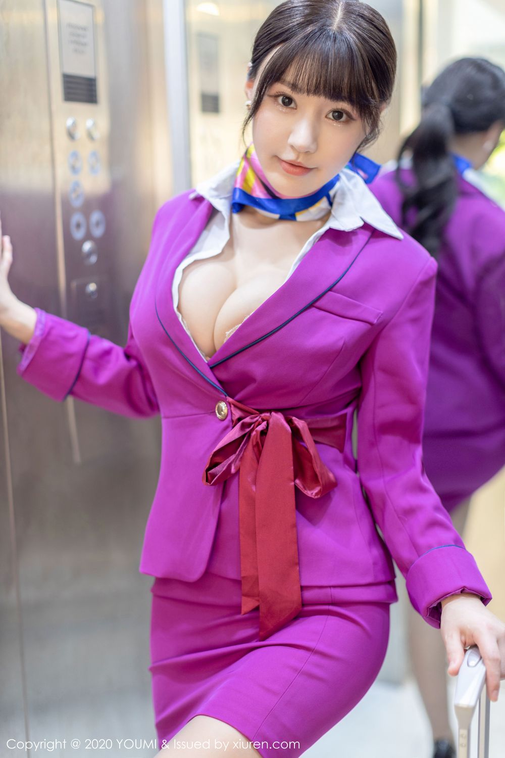 《尤蜜荟 朱可(barbie可儿) 制服写真 VOL.398》第10张,模特朱可(barbie可儿),尤蜜荟,制服主题,全套100张