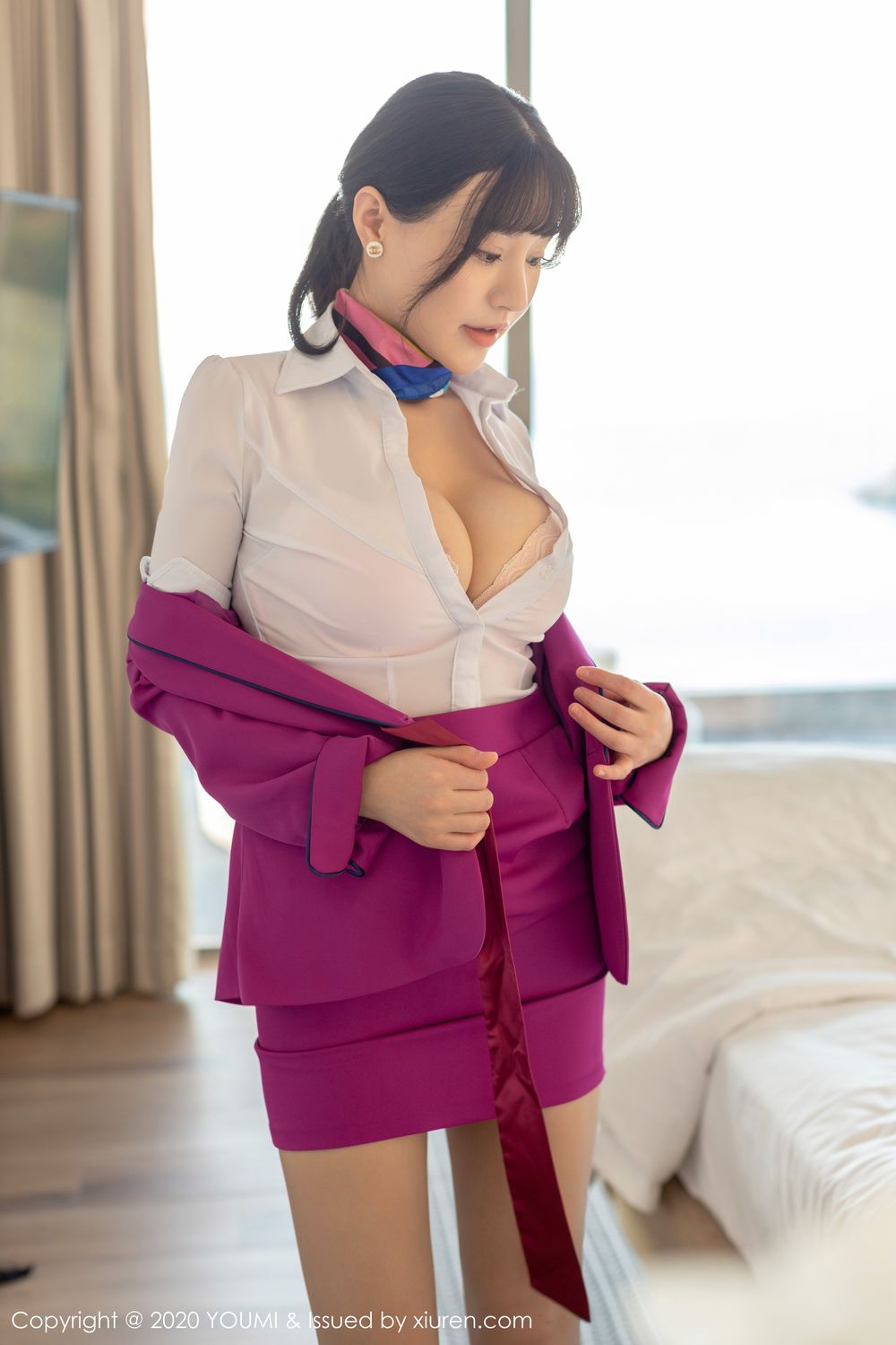 《尤蜜荟 朱可(barbie可儿) 制服写真 VOL.398》第21张,模特朱可(barbie可儿),尤蜜荟,制服主题,全套100张