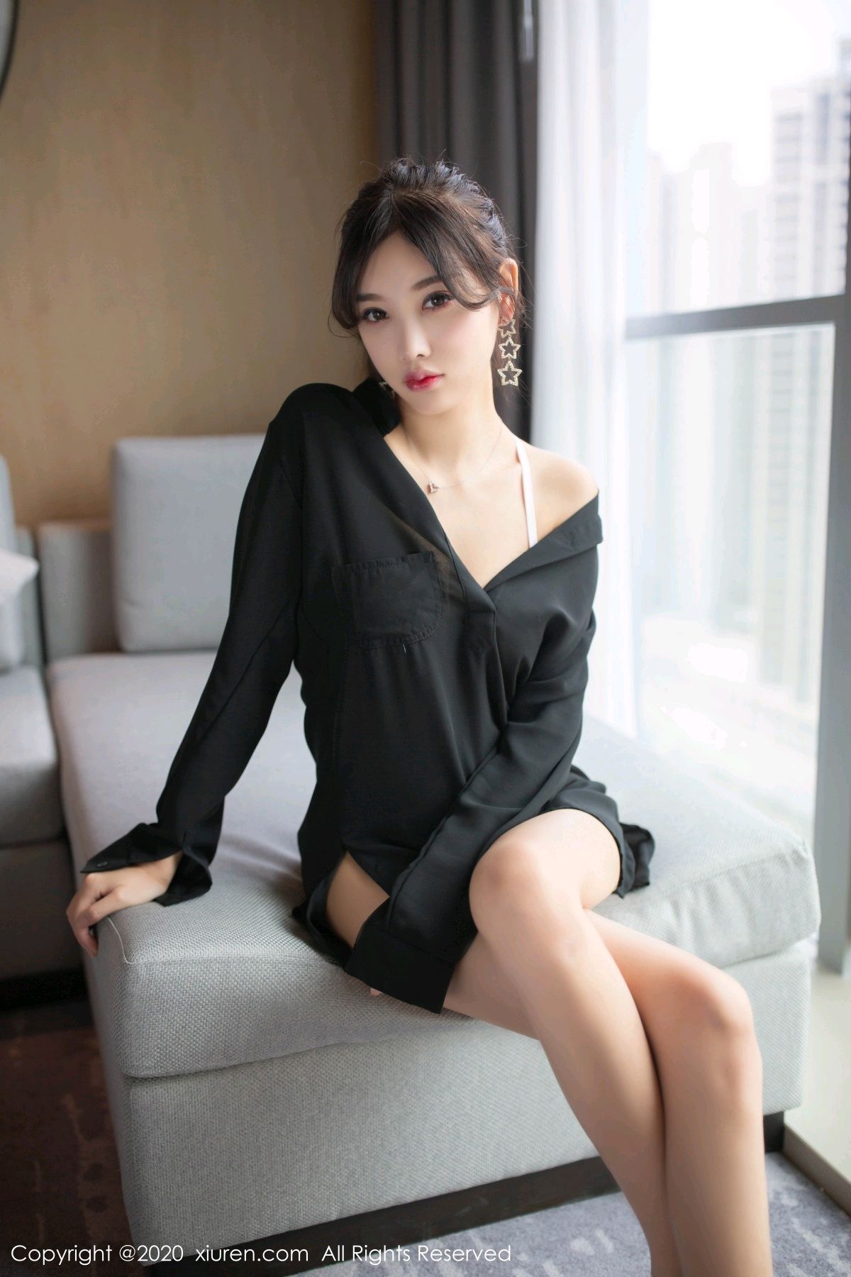 《秀人网 刘钰儿(liuyuer) 内衣写真》第50张,模特刘钰儿(liuyuer),秀人网,内衣主题,全套78张