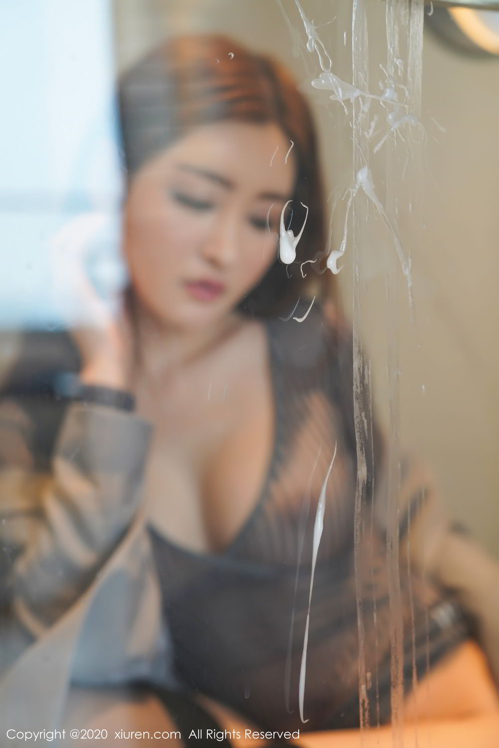 《秀人网 沈梦瑶(shenmengyao) 黑丝写真》第46张,模特沈梦瑶(shenmengyao),秀人网,黑丝主题,全套53张