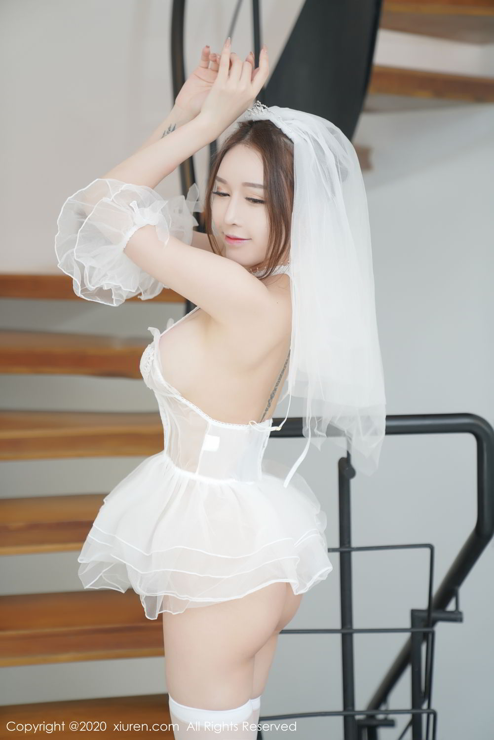 《秀人网 吴玉(玉兔miki) 婚纱写真》第20张,模特吴玉(玉兔miki),秀人网,婚纱主题,全套65张