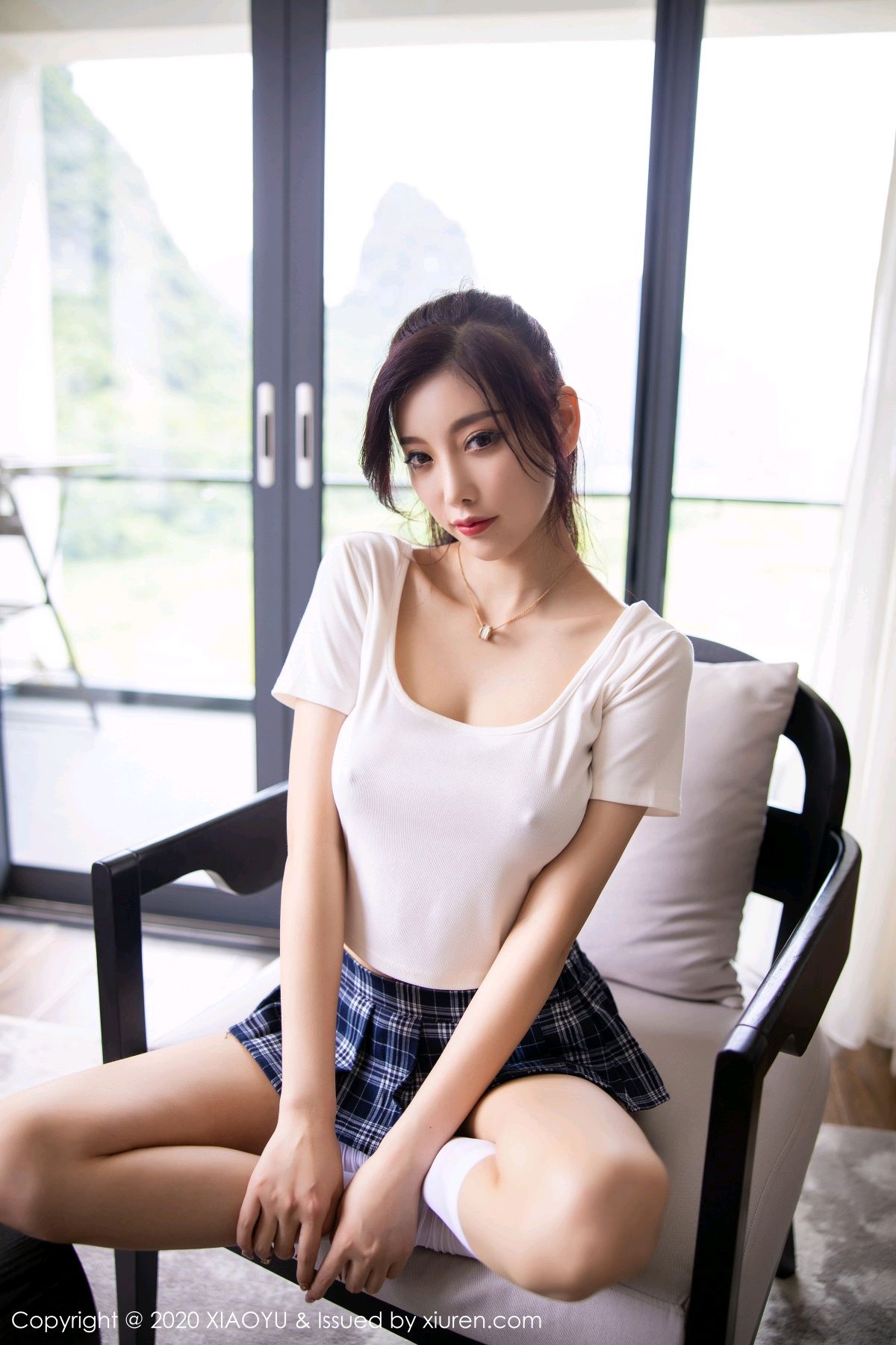 《语画界 杨晨晨 制服写真 VOL.343》第38张,模特杨晨晨,语画界,制服主题,全套64张