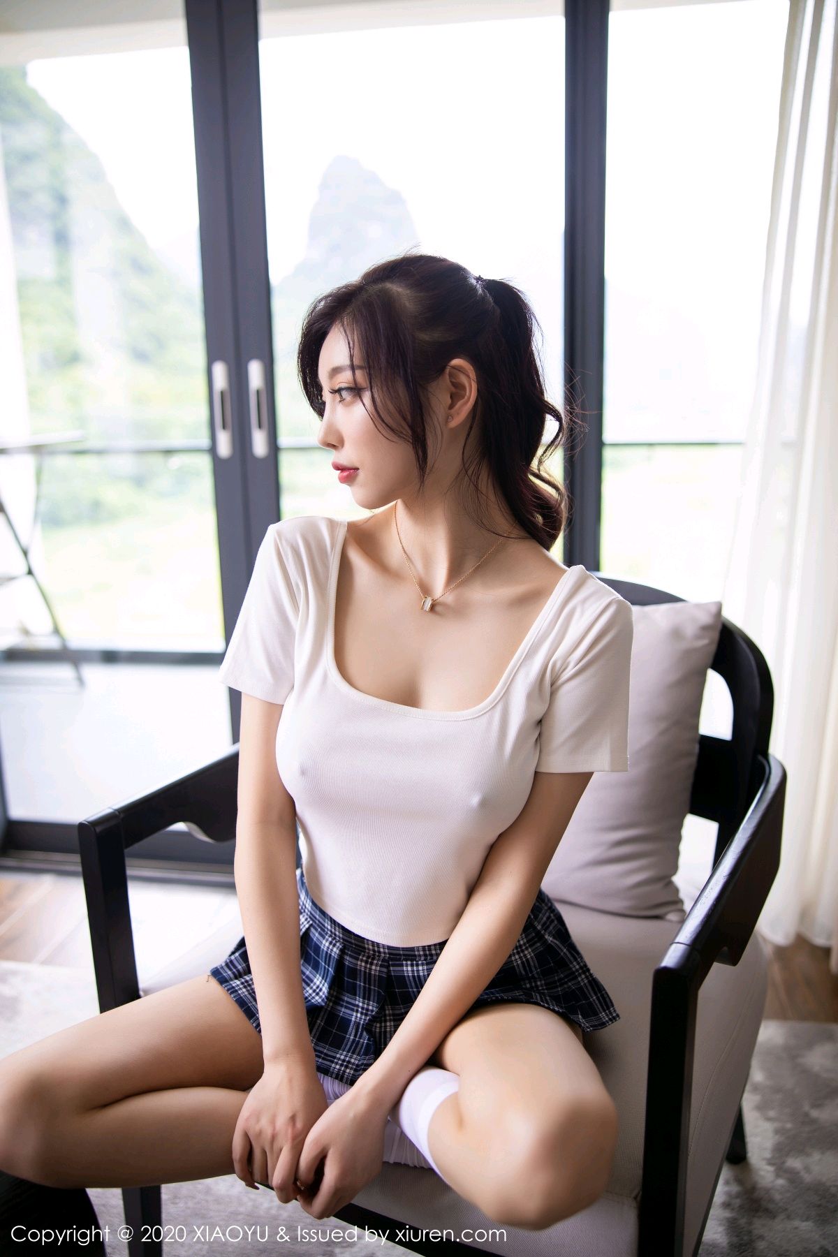 《语画界 杨晨晨 制服写真 VOL.343》第39张,模特杨晨晨,语画界,制服主题,全套64张