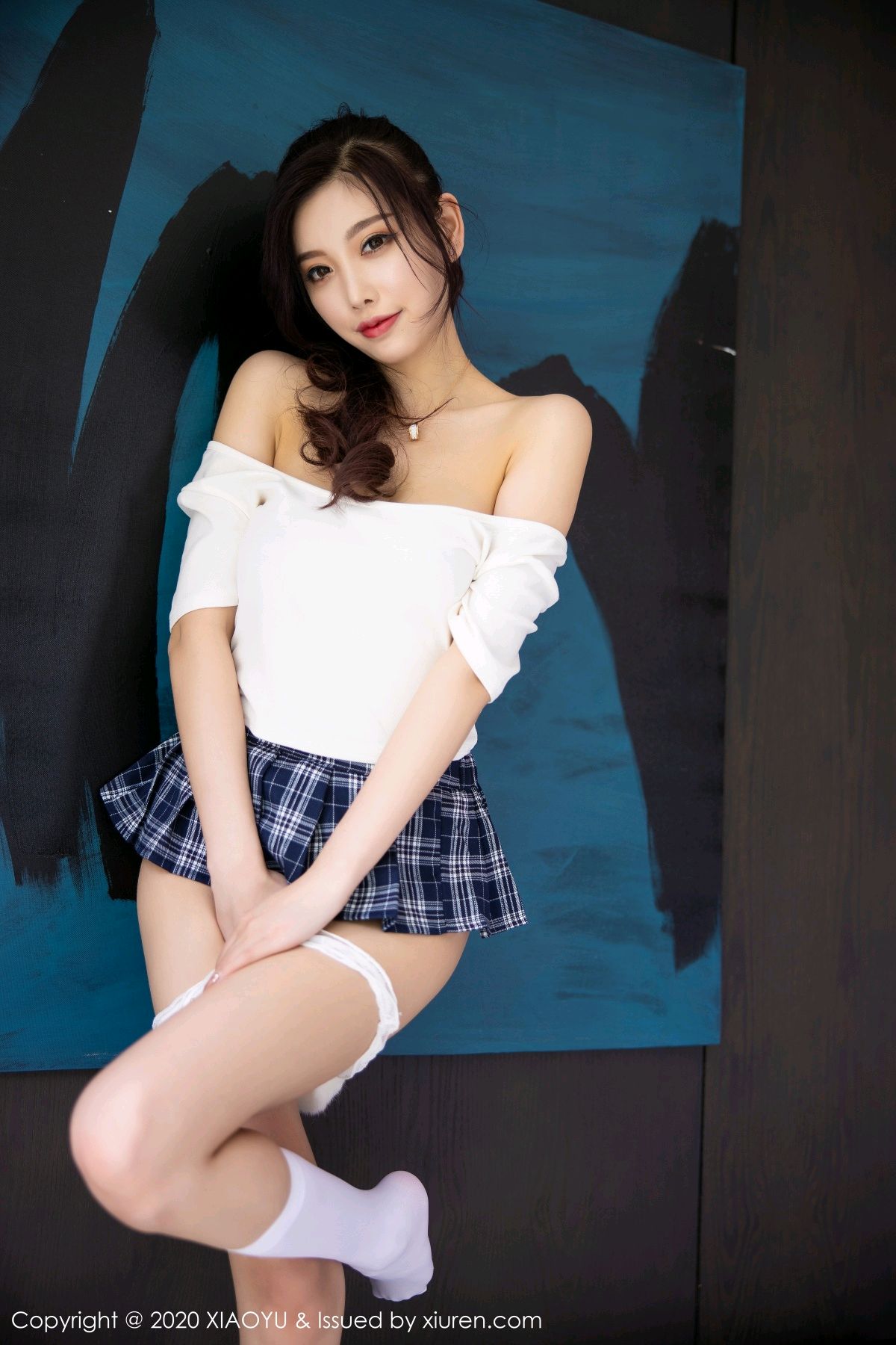 《语画界 杨晨晨 制服写真 VOL.343》第53张,模特杨晨晨,语画界,制服主题,全套64张