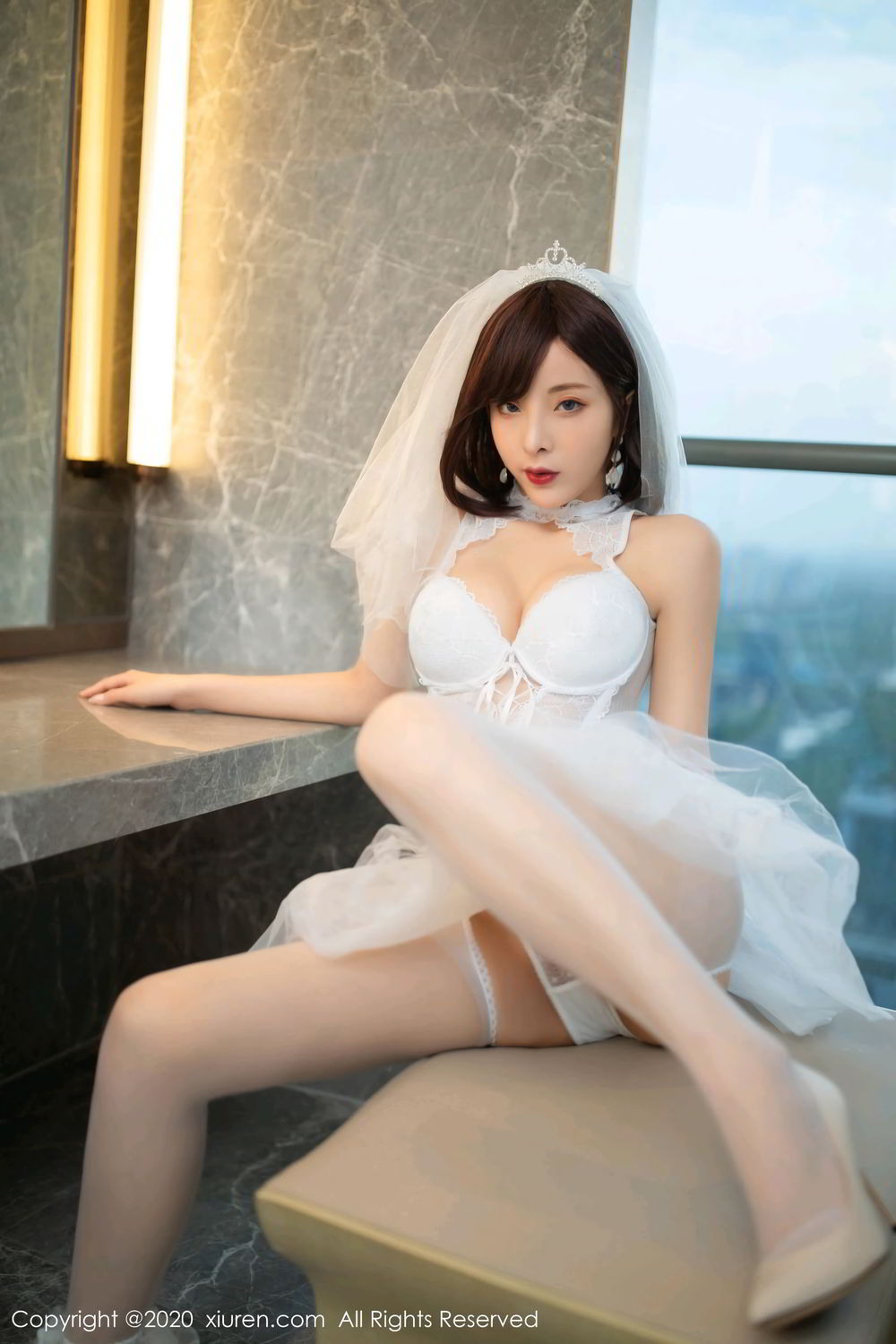 《秀人网 陈小喵(Chen Xiao Miao) 婚纱写真 No.2348》第12张,模特陈小喵(Chen Xiao Miao),秀人网,婚纱主题,全套75张