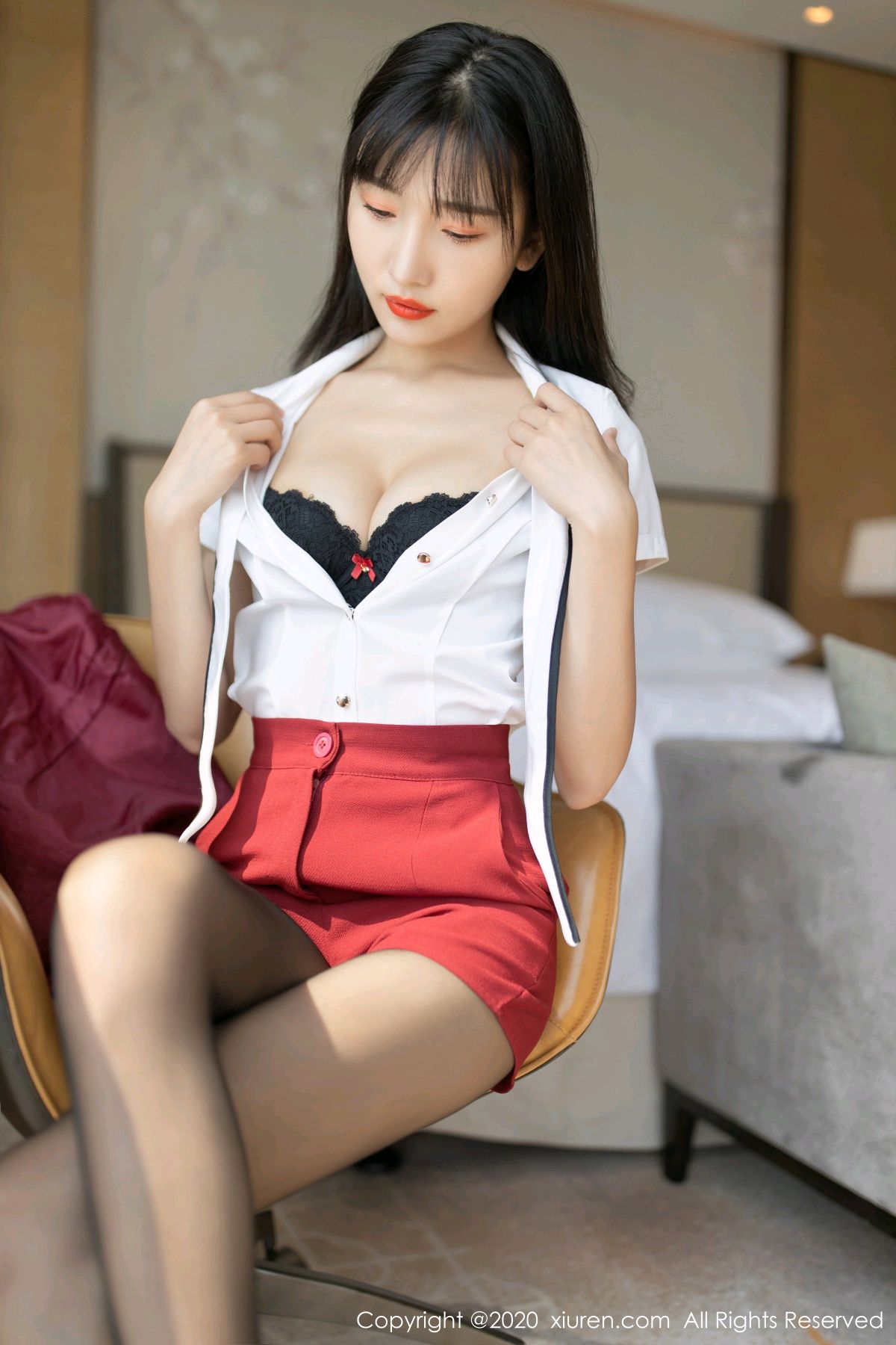 《秀人网 陆萱萱(Lu Xuan Xuan) 黑丝写真 No.2604》第22张,模特陆萱萱(Lu Xuan Xuan),秀人网,黑丝主题,全套64张