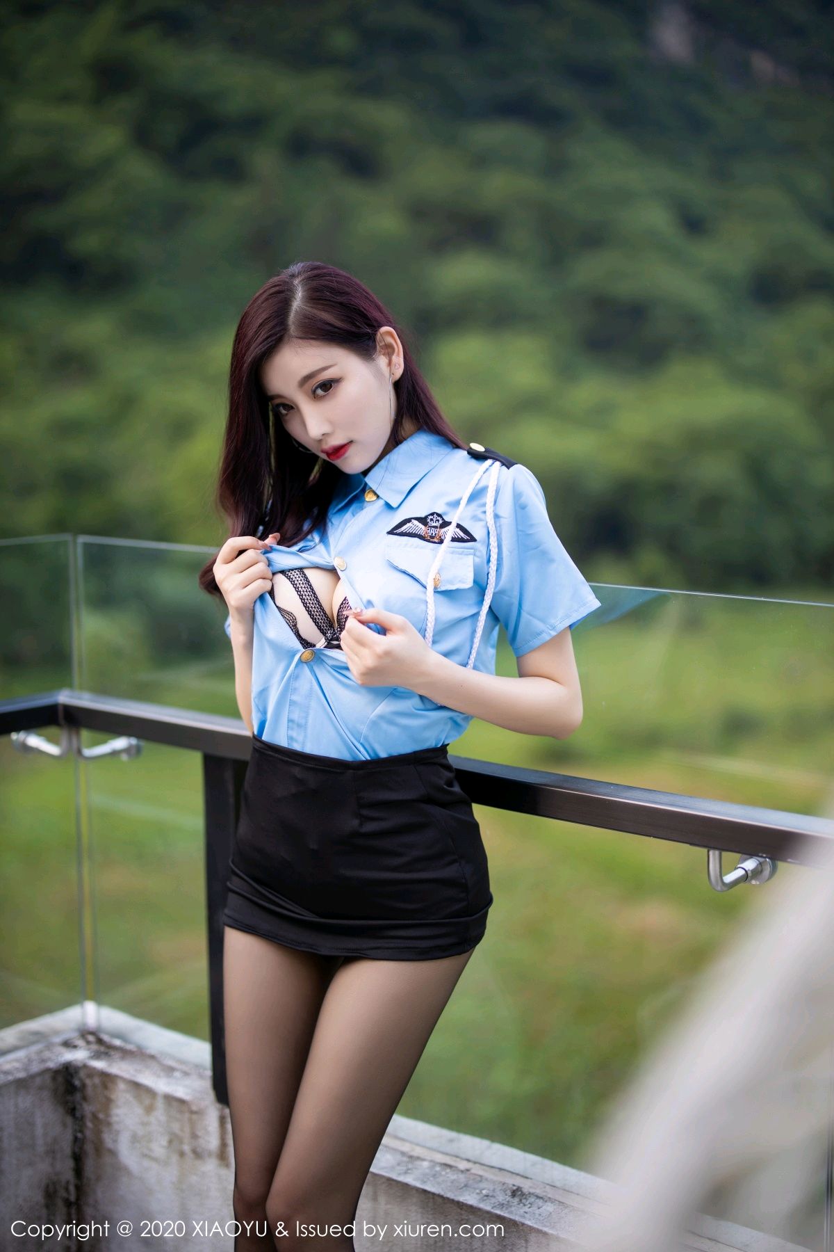 《语画界 奶油妹妹(Nai You Mei Mei) 制服写真 VOL.381》第23张,模特奶油妹妹(Nai You Mei Mei),语画界,制服主题,全套83张