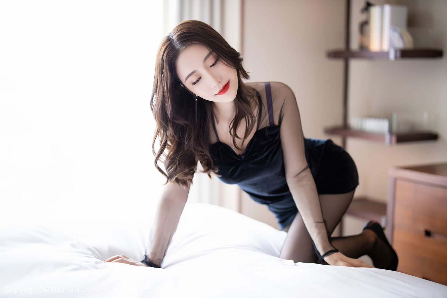 《秀人网 谢芷馨(Sindy) 黑丝写真 No.2497》第14张,模特谢芷馨(Sindy),秀人网,黑丝主题,全套80张