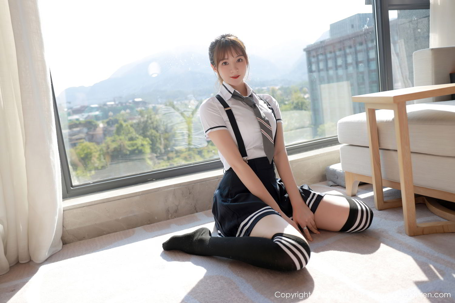 《MFStar yoo优优(Yoo You You) 制服写真 VOL.390》第20张,模特yoo优优(Yoo You You),mfstar,制服主题,全套67张
