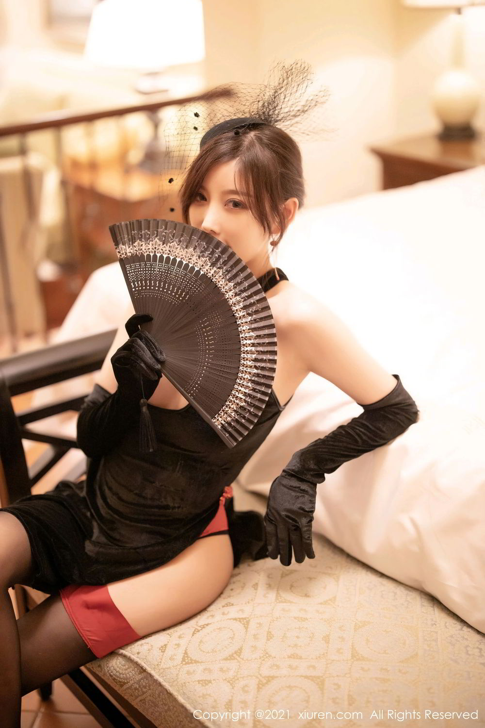 《秀人网 杨晨晨 黑丝写真 No.3041》第12张,模特杨晨晨,秀人网,黑丝主题,全套55张