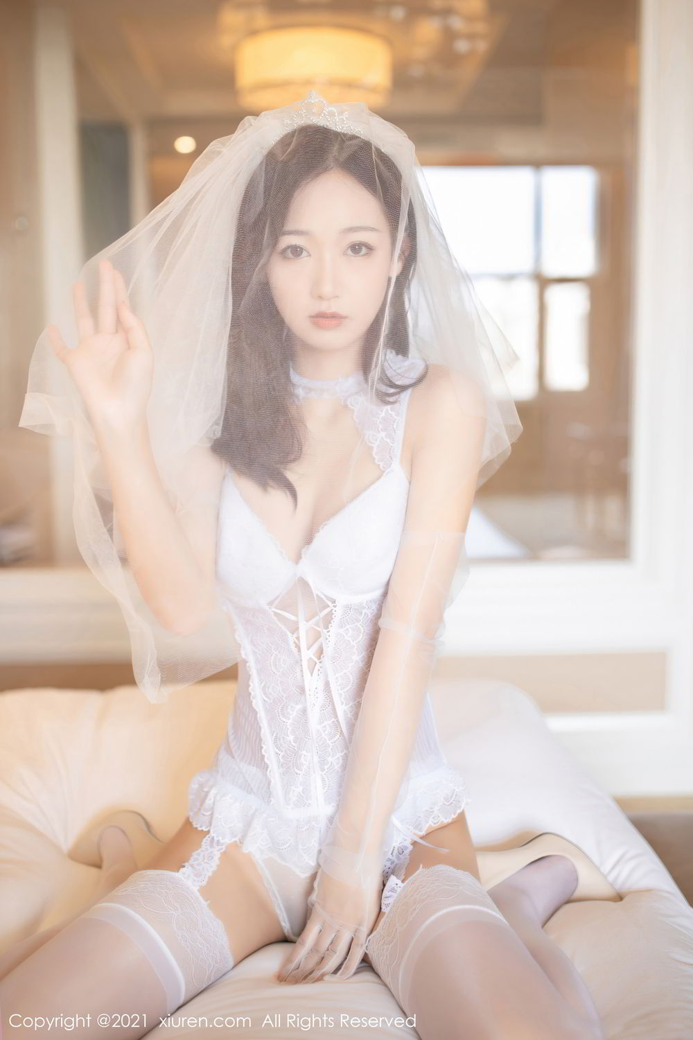 《秀人网 唐安琪 婚纱写真 No.2968》第27张,模特唐安琪,秀人网,婚纱主题,全套66张