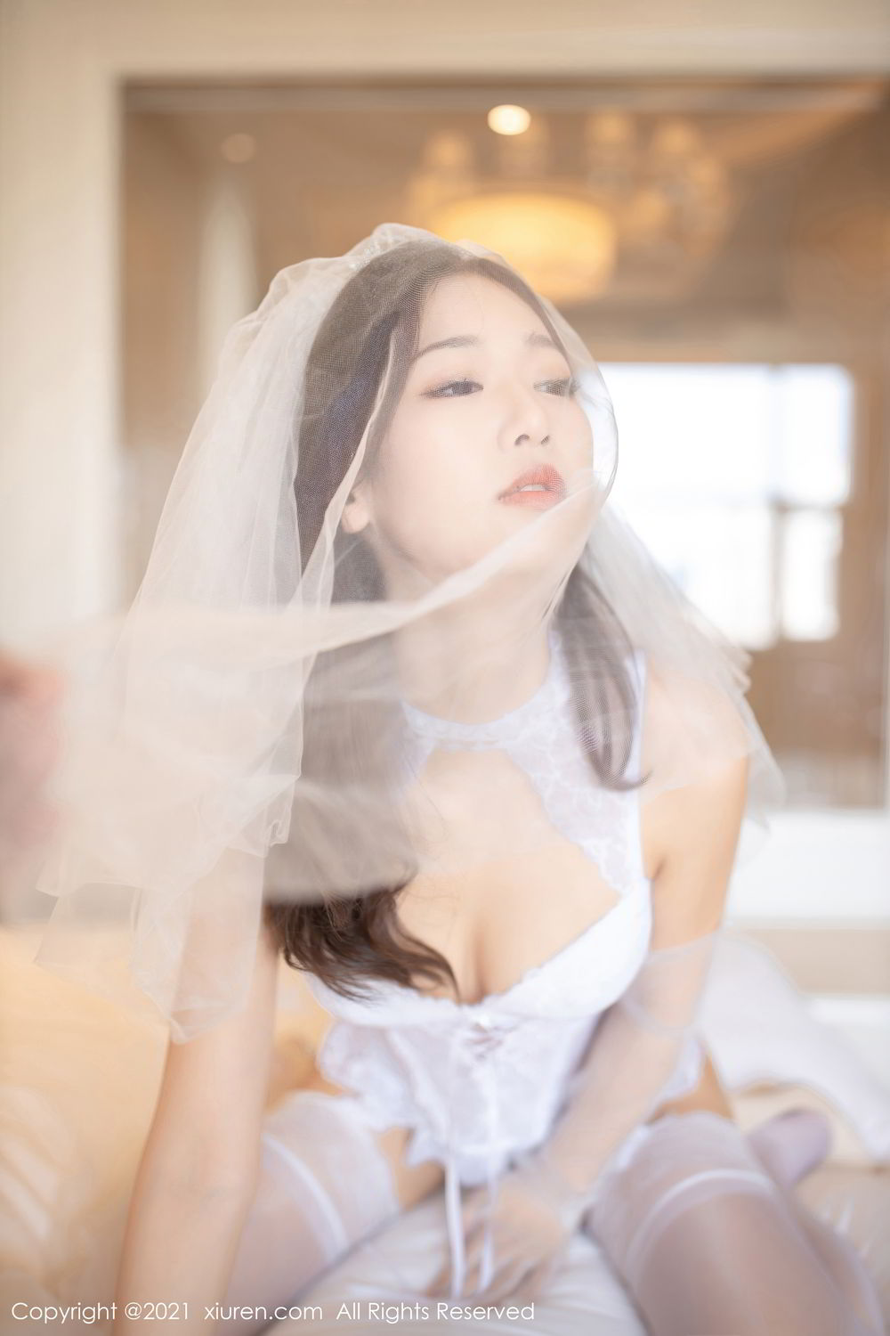《秀人网 唐安琪 婚纱写真 No.2968》第29张,模特唐安琪,秀人网,婚纱主题,全套66张