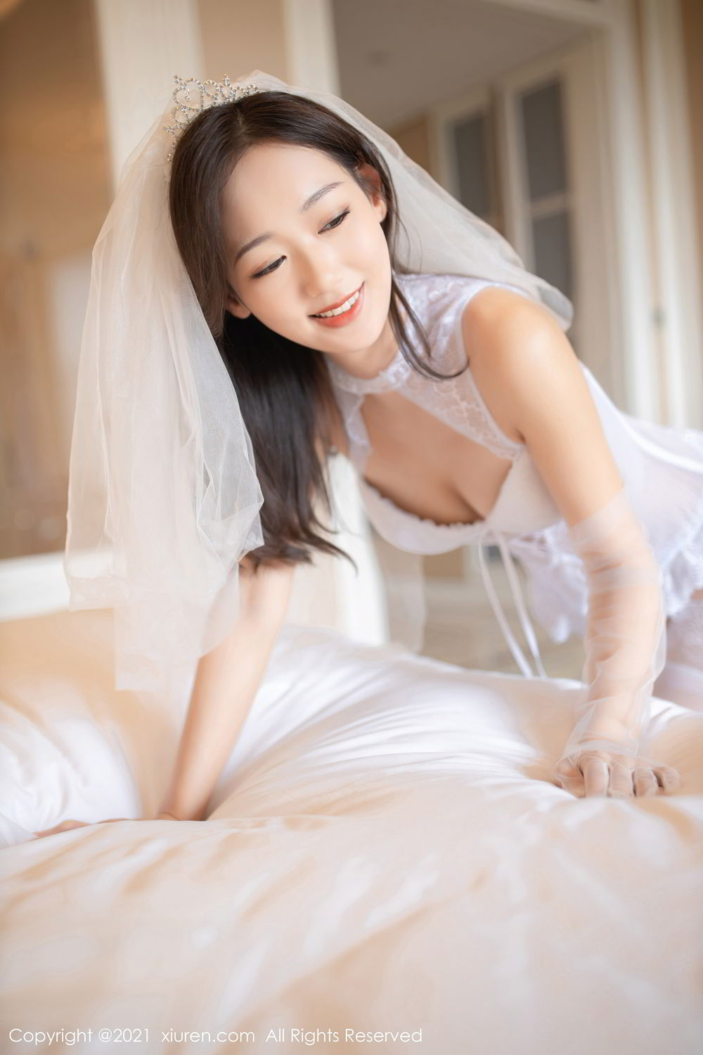 《秀人网 唐安琪 婚纱写真 No.2968》第40张,模特唐安琪,秀人网,婚纱主题,全套66张