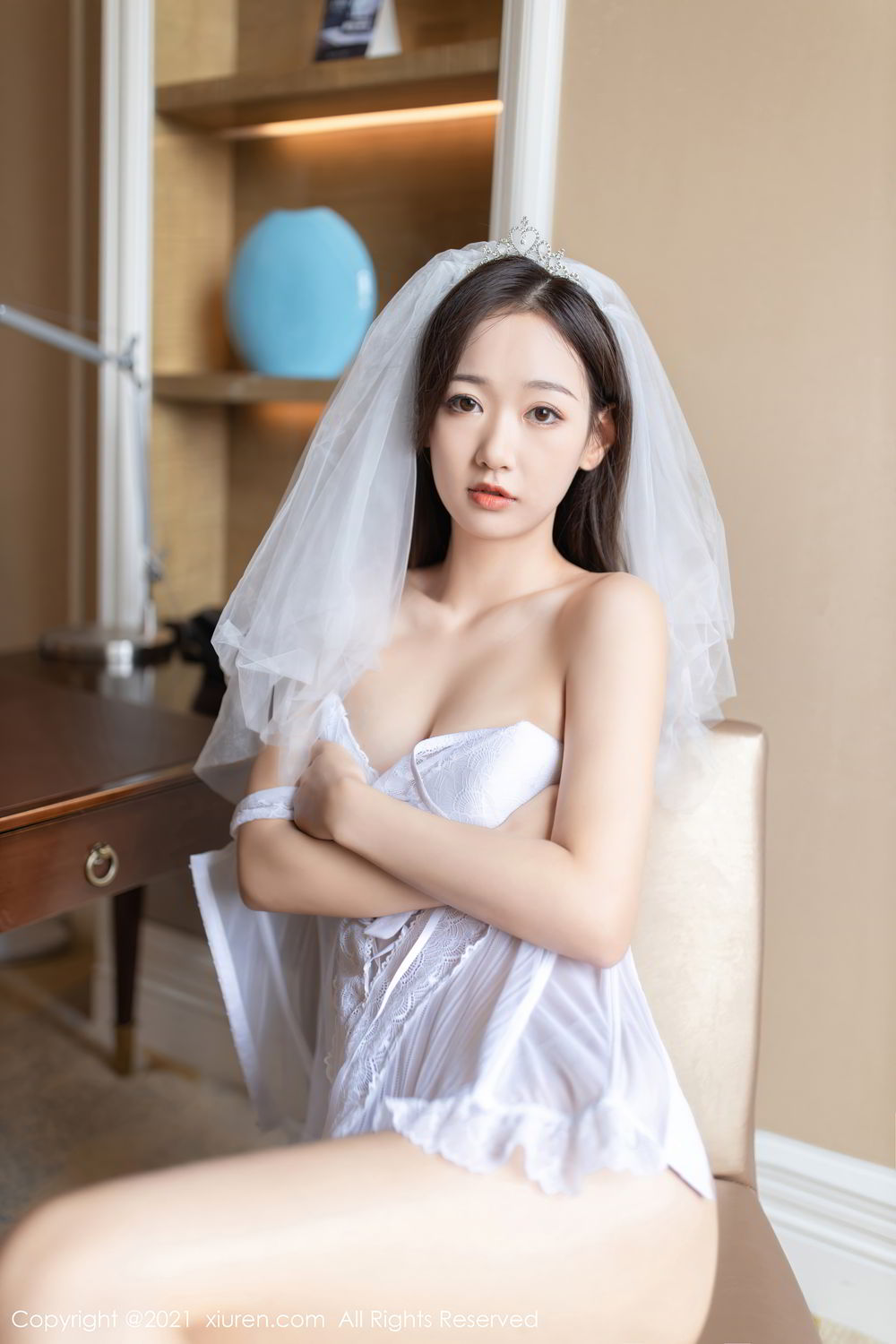 《秀人网 唐安琪 婚纱写真 No.2968》第58张,模特唐安琪,秀人网,婚纱主题,全套66张