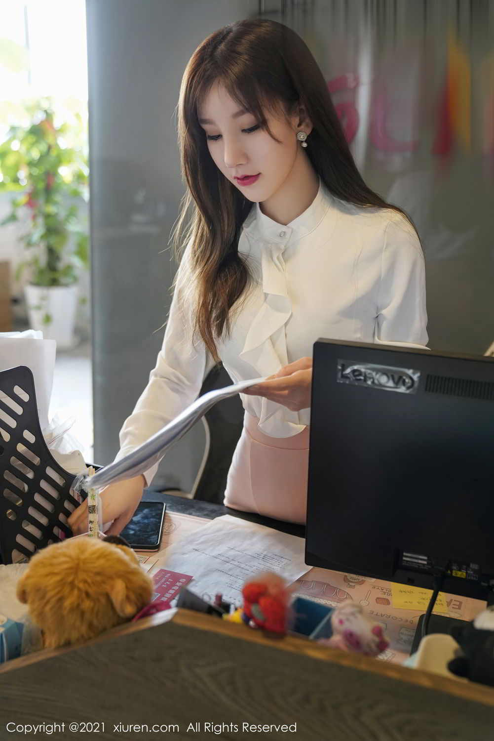 《秀人网 周于希dummy(Dummy Zhou) 制服写真 No.3046》第11张，模特周于希dummy(Dummy Zhou)，秀人网，制服主题，全套100张
