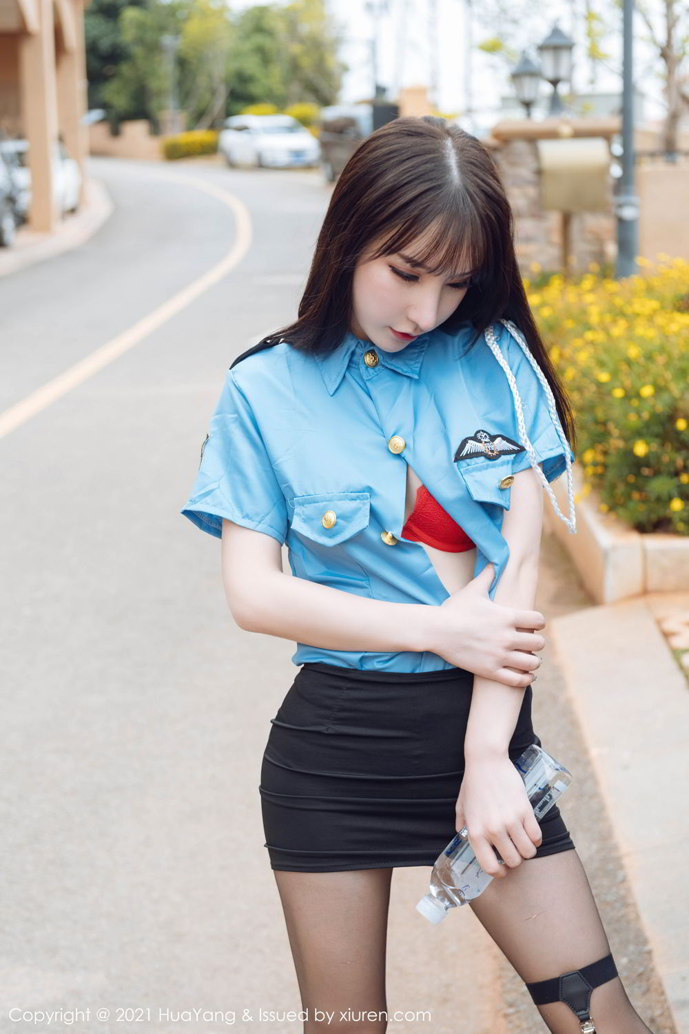《花漾 周于希dummy(Dummy Zhou) 制服写真 VOL.351》第1张,模特周于希dummy(Dummy Zhou),花漾,制服主题,全套58张