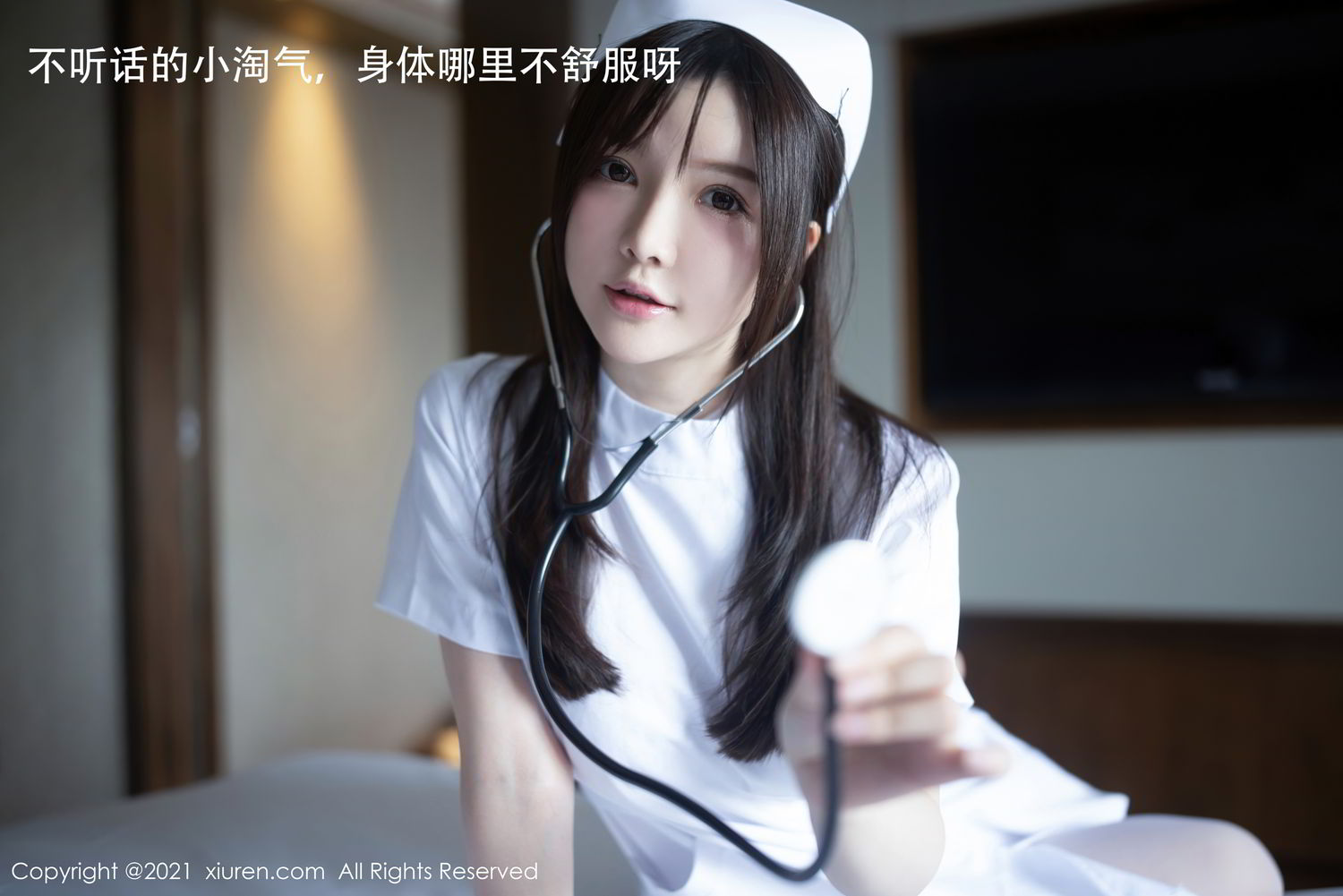 《秀人网 黄米妮 制服写真 No.3114》第2张，模特黄米妮，秀人网，制服主题，全套54张