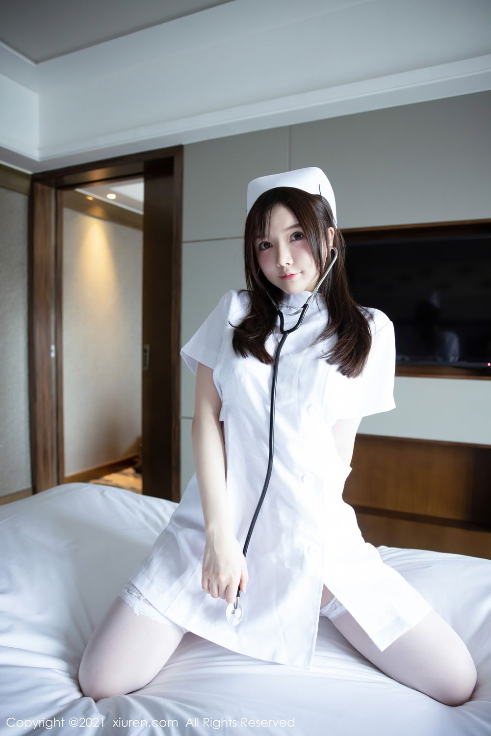 《秀人网 黄米妮 制服写真 No.3114》第6张，模特黄米妮，秀人网，制服主题，全套54张