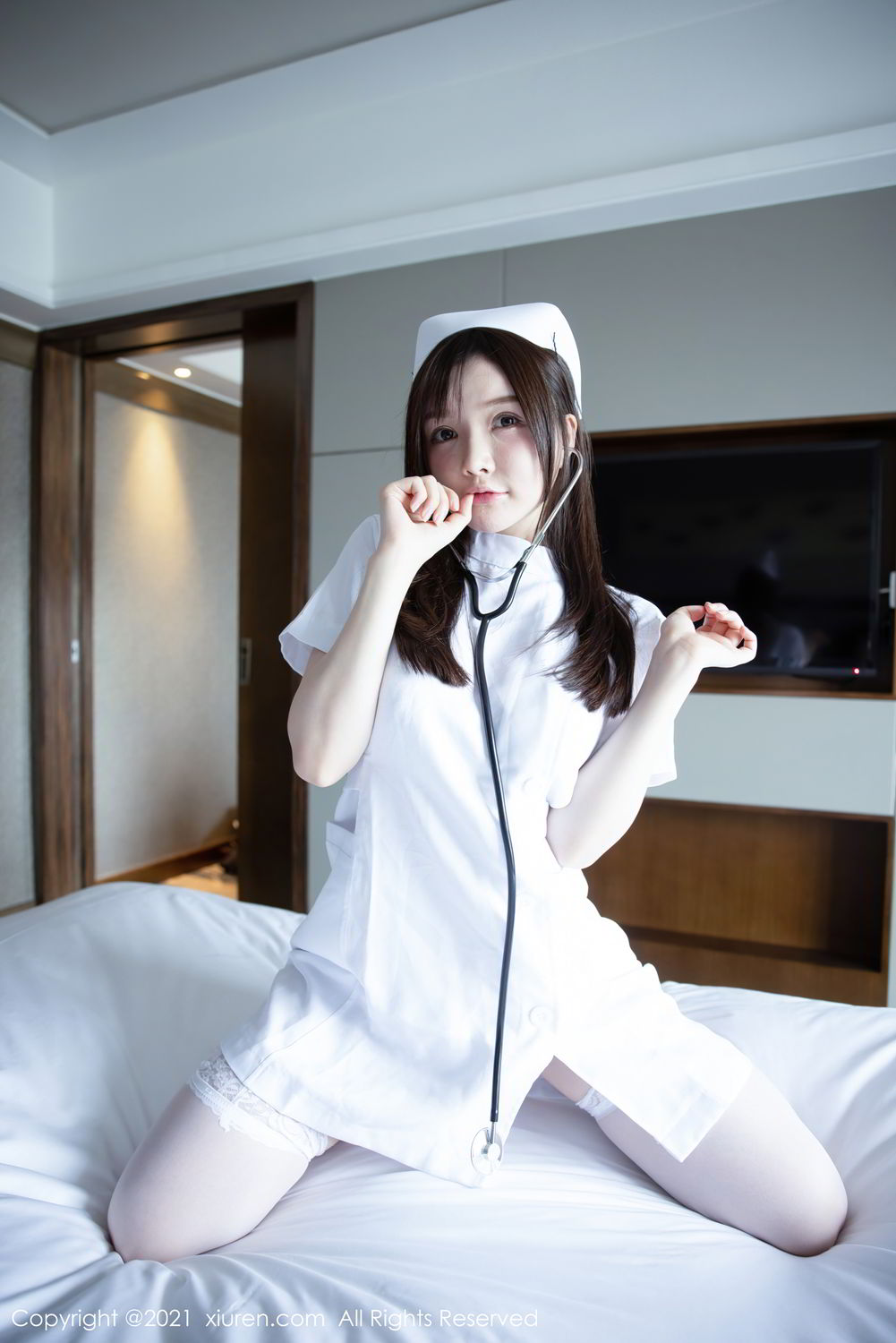 《秀人网 黄米妮 制服写真 No.3114》第7张，模特黄米妮，秀人网，制服主题，全套54张