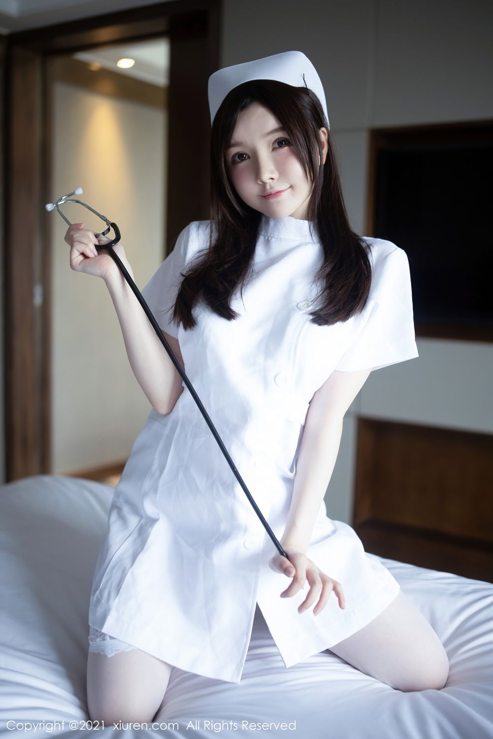 《秀人网 黄米妮 制服写真 No.3114》第8张，模特黄米妮，秀人网，制服主题，全套54张