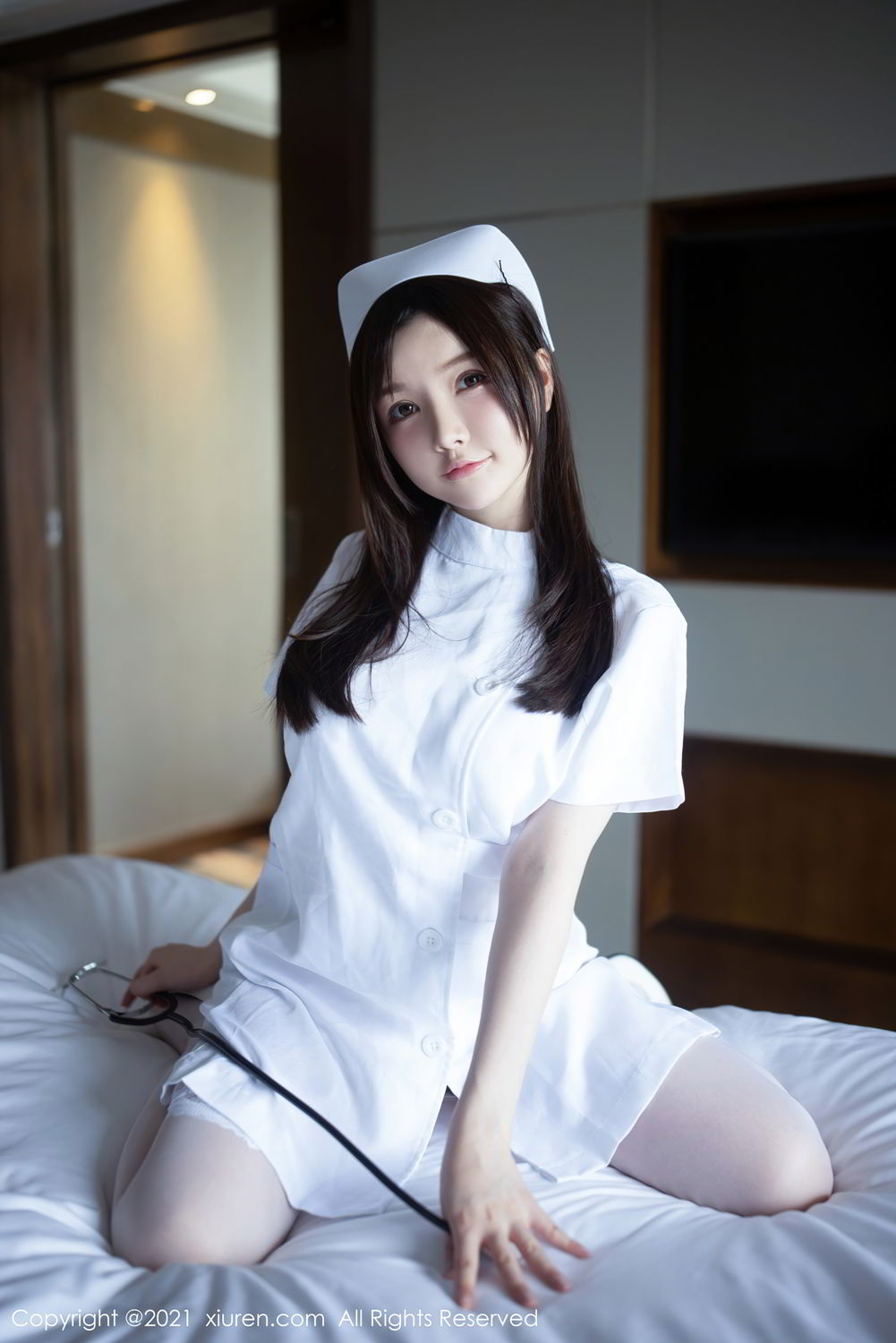 《秀人网 黄米妮 制服写真 No.3114》第9张，模特黄米妮，秀人网，制服主题，全套54张