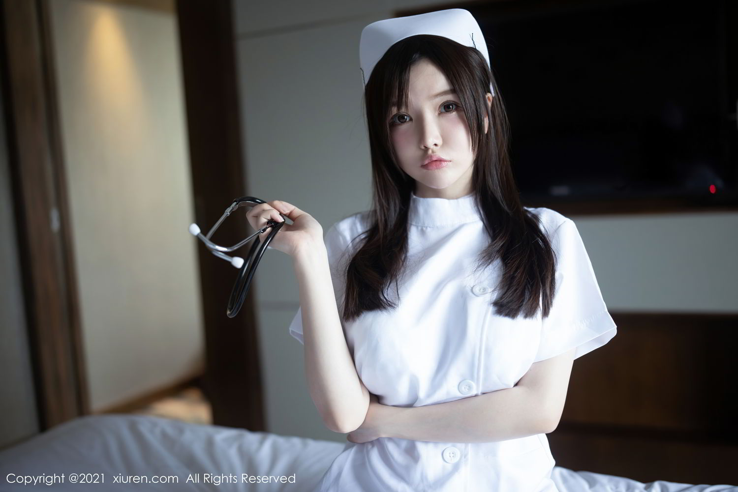 《秀人网 黄米妮 制服写真 No.3114》第11张，模特黄米妮，秀人网，制服主题，全套54张
