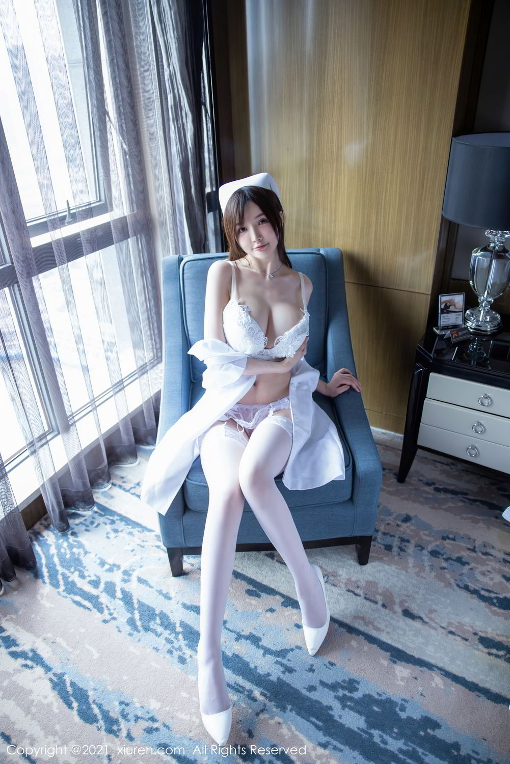 《秀人网 黄米妮 制服写真 No.3114》第35张，模特黄米妮，秀人网，制服主题，全套54张