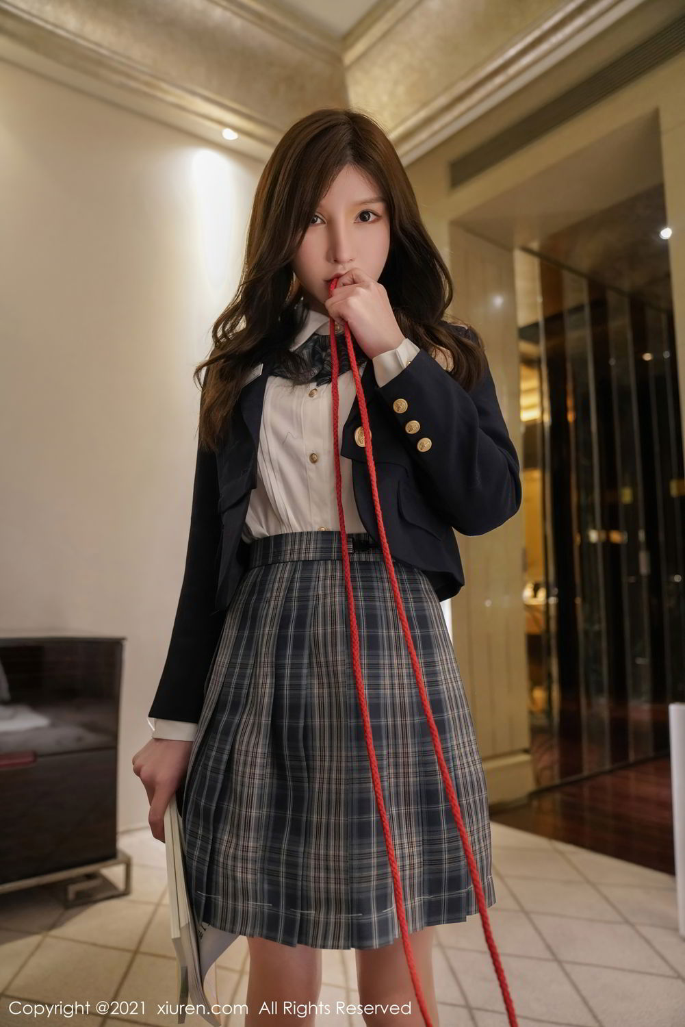 《秀人网 孙允珠 制服写真 VOL.3247》第17张,模特孙允珠,秀人网,制服主题,全套80张