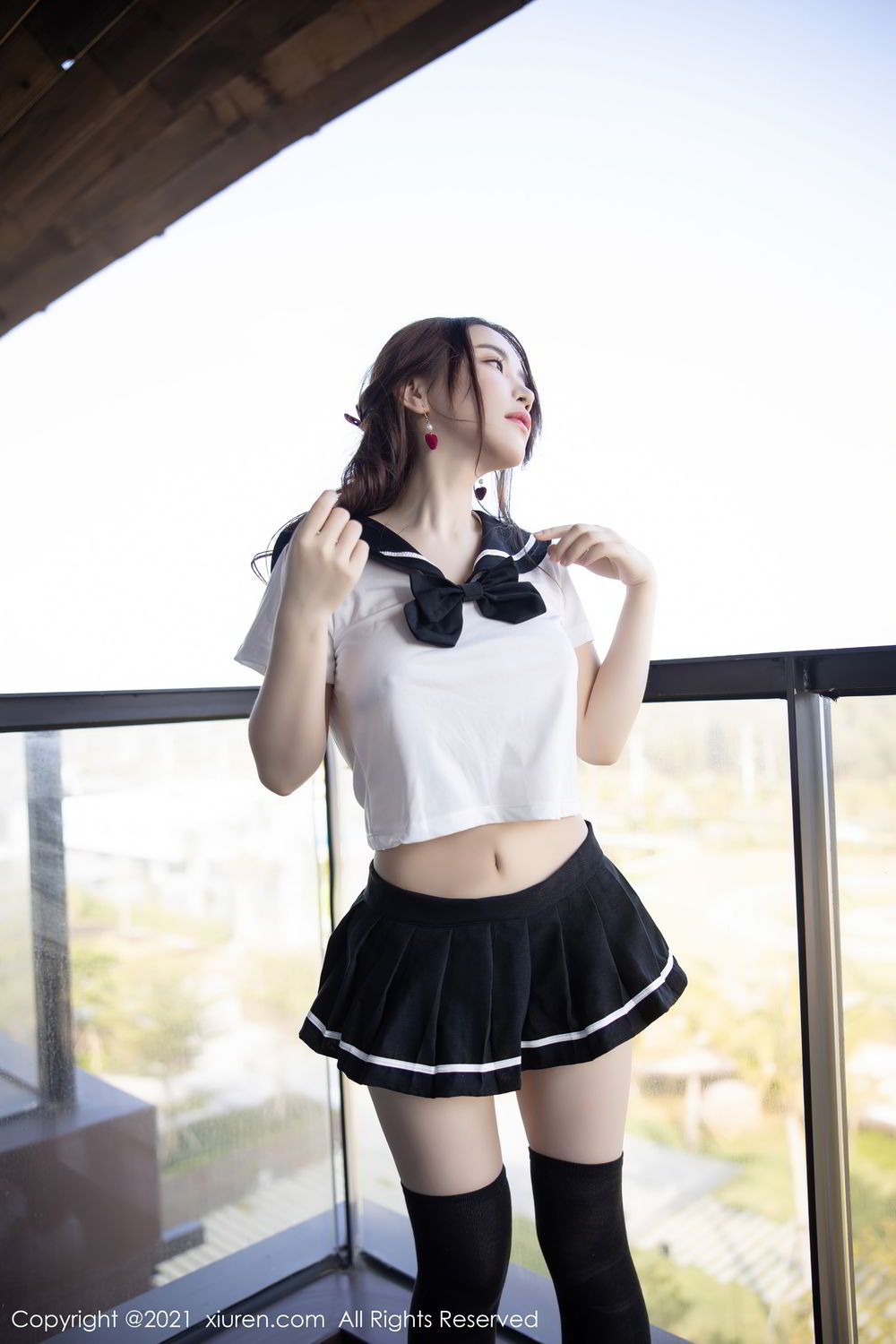 《秀人网 谢芷馨(Sindy) 制服写真 VOL.3268》第3张,模特谢芷馨(Sindy),秀人网,制服主题,全套62张