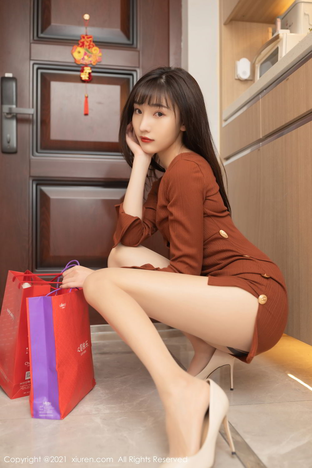 《秀人网 陆萱萱(Lu Xuan Xuan) 制服写真 VOL.3362》第5张,模特陆萱萱(Lu Xuan Xuan),秀人网,制服主题,全套73张